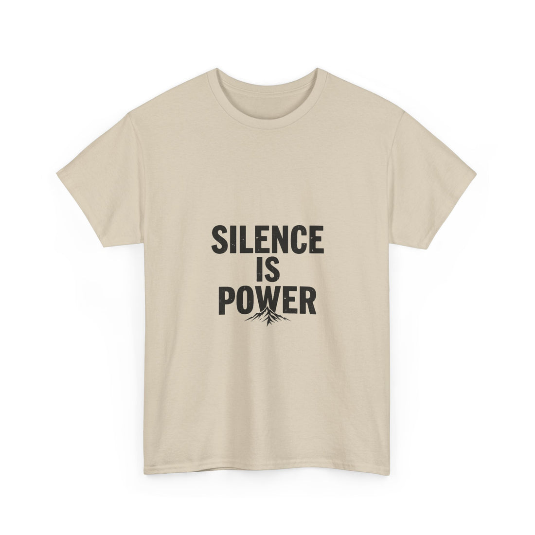 'Silence Is Power' Minimalist Motivational Cotton Shirt