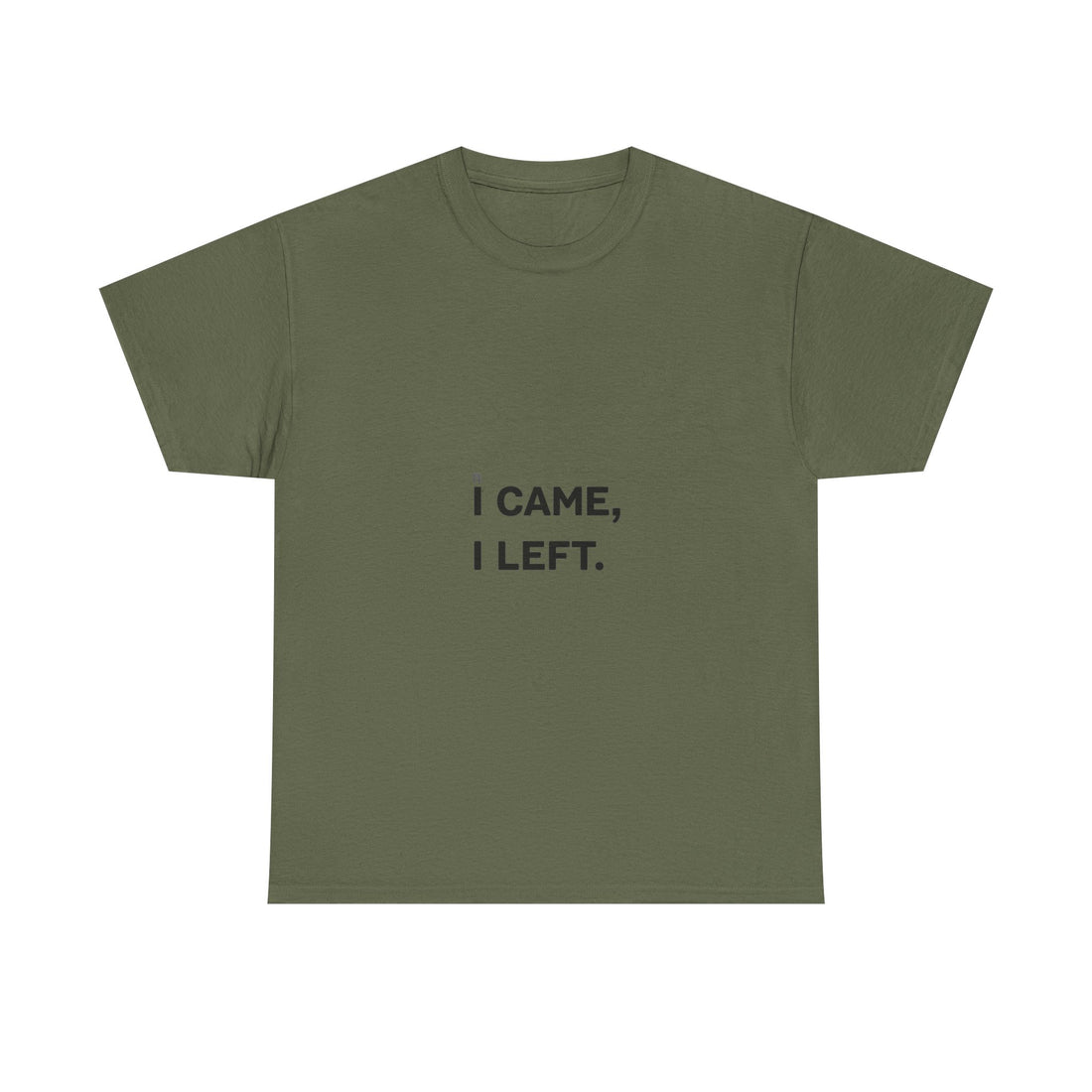 'I Came I Left' Minimalist Sarcastic Graphic T-Shirt
