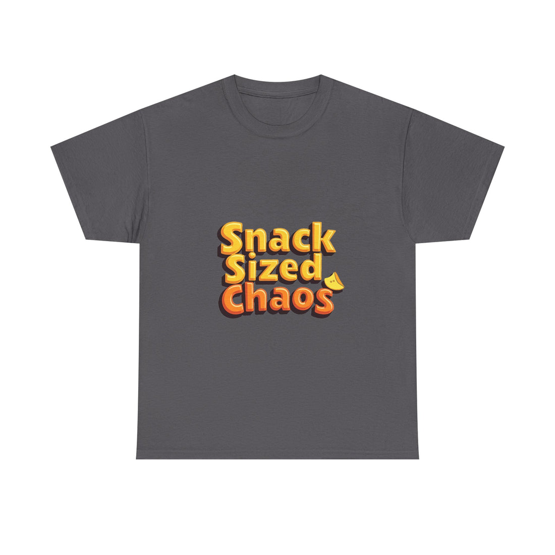 'Snack Sized Chaos' Funny Retro Snack Graphic T-Shirt