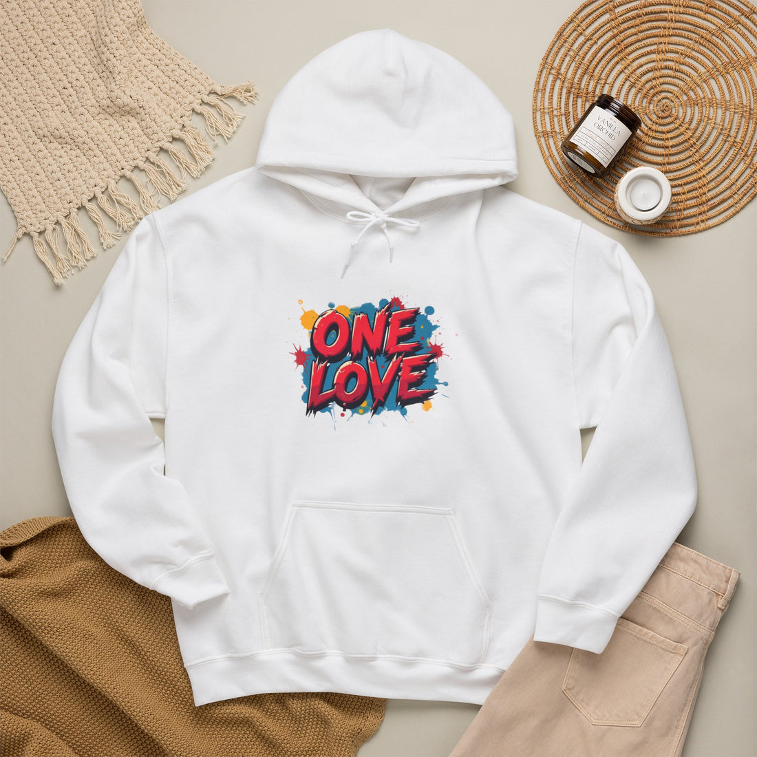 One Love Hooded Sweatshirt - Cosy Ladies
