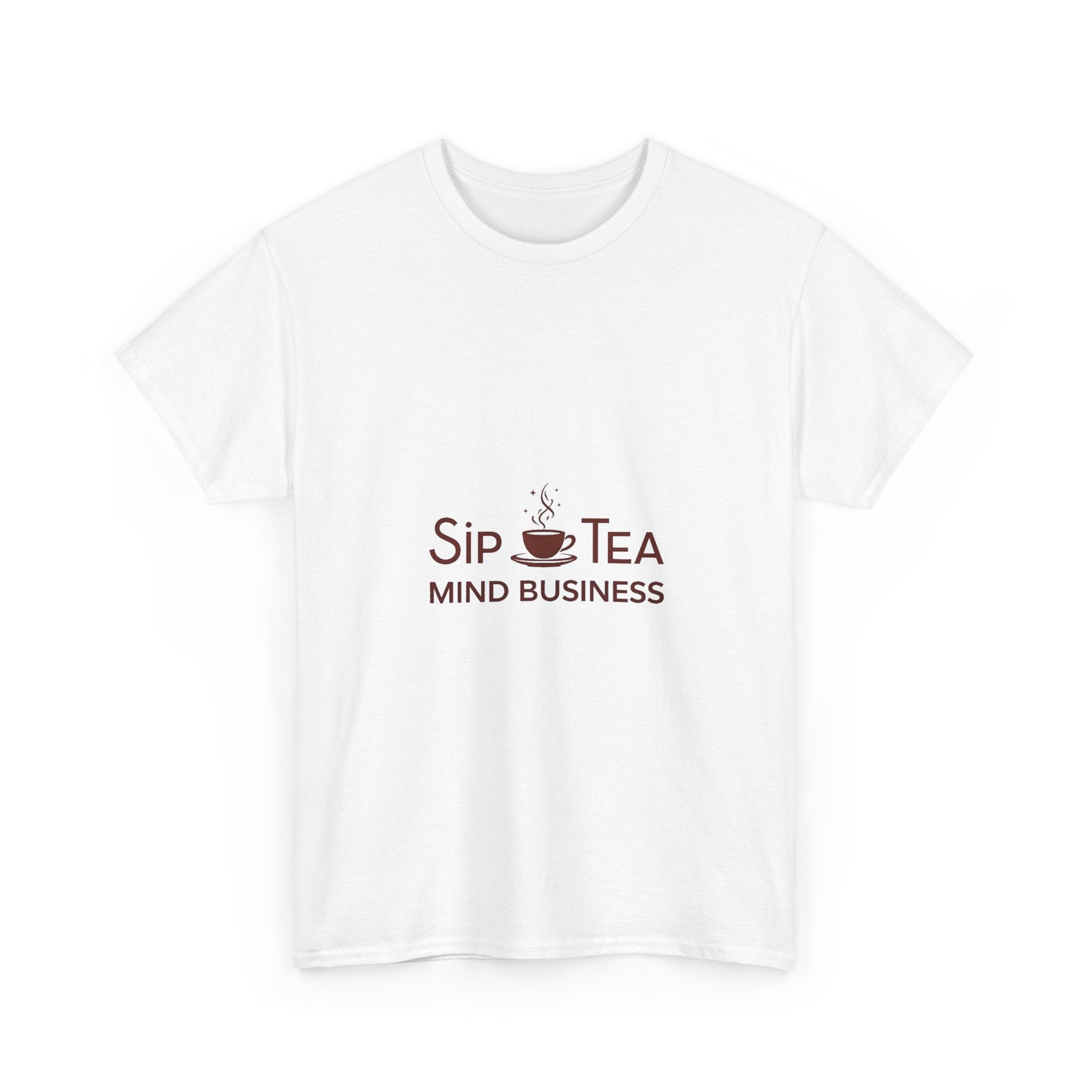 "Sip Tea, Mind Business" Minimal Graphic T-Shirt