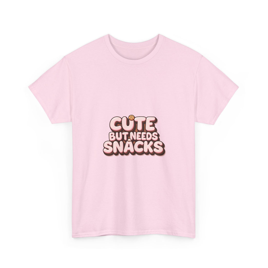 "Cute But Needs Snacks" Graphic T-Shirt