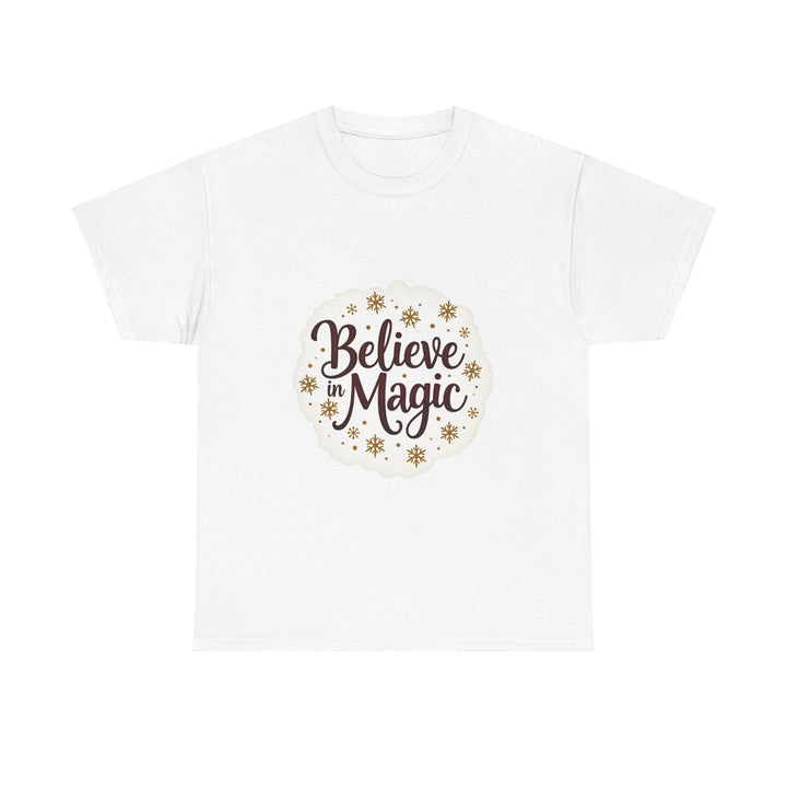 'Believe in Magic' Holiday Snowflake Graphic T-Shirt