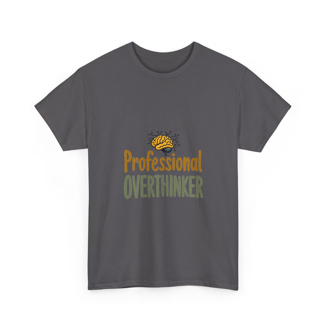 'Professional Overthinker' Deep Thinkers Funny Graphic T-Shirt