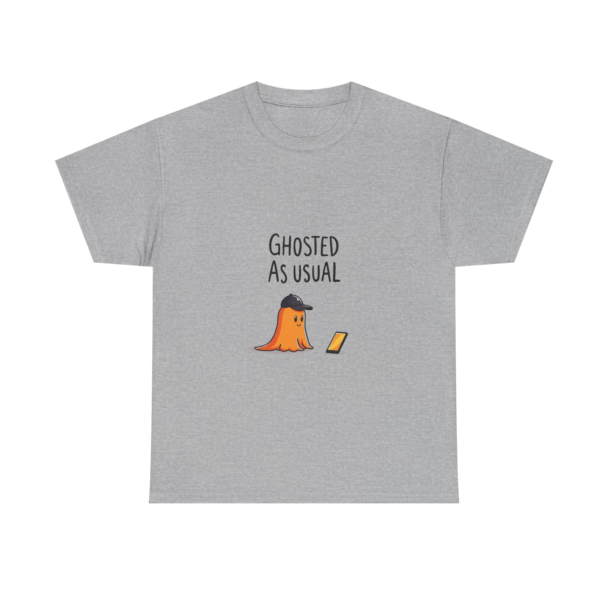 'Ghosted As Usual' Funny Halloween Ghost T-Shirt