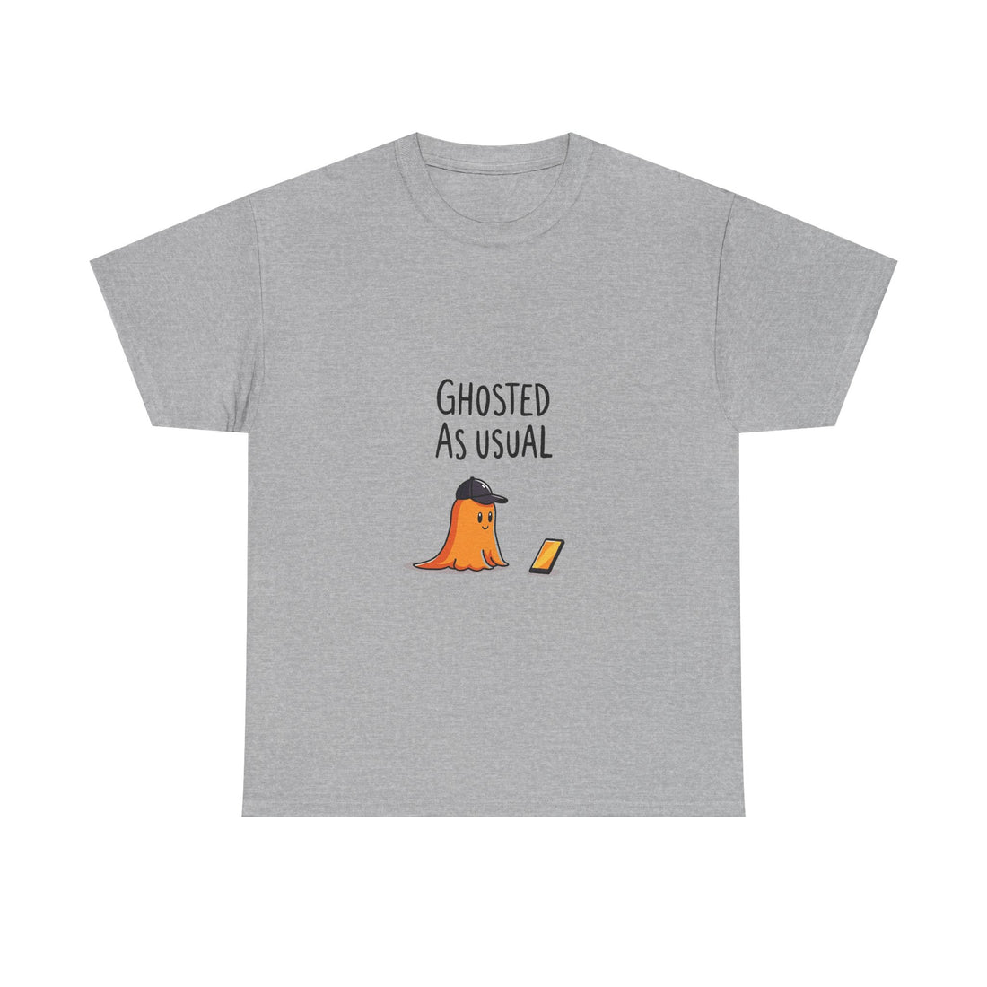 'Ghosted As Usual' Funny Halloween Ghost T-Shirt