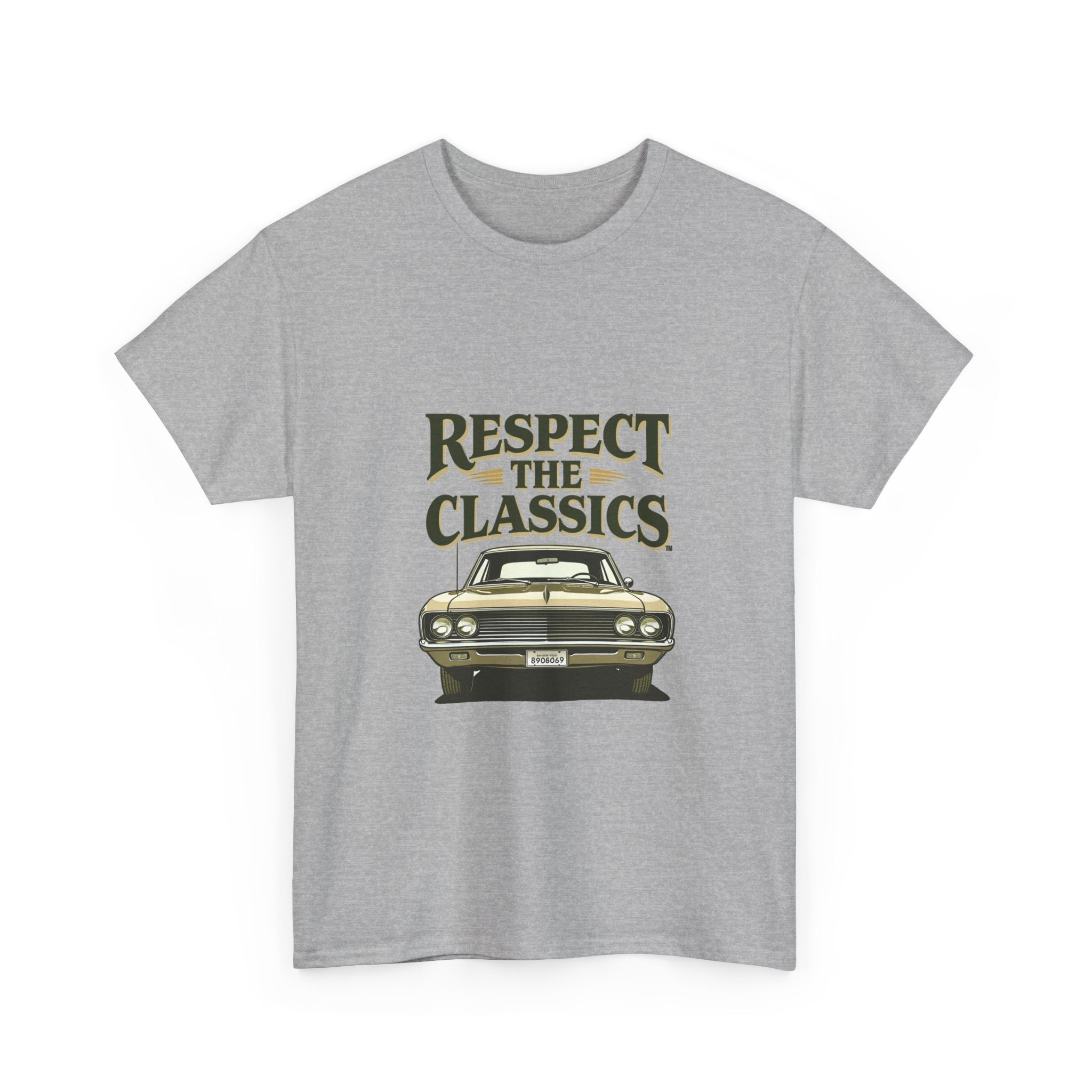 'Respect the Classics' Vintage Muscle Car Graphic T-Shirt