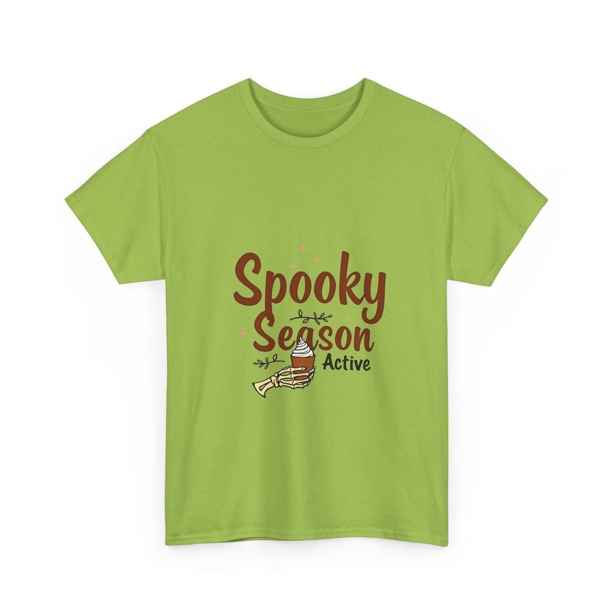 'Spooky Season Active' T-Shirt Halloween Pumpkin Graphic Tee