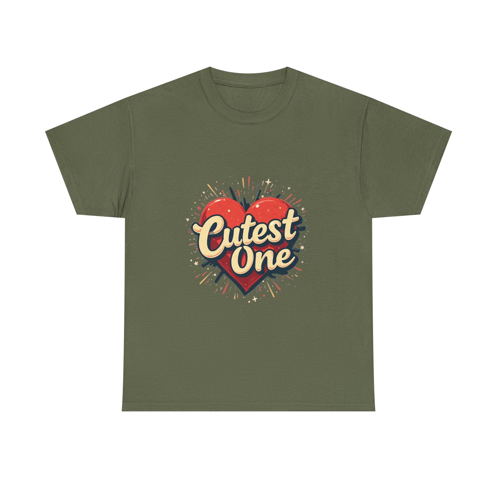 Cutest One Heart Retro Graphic T‑Shirt