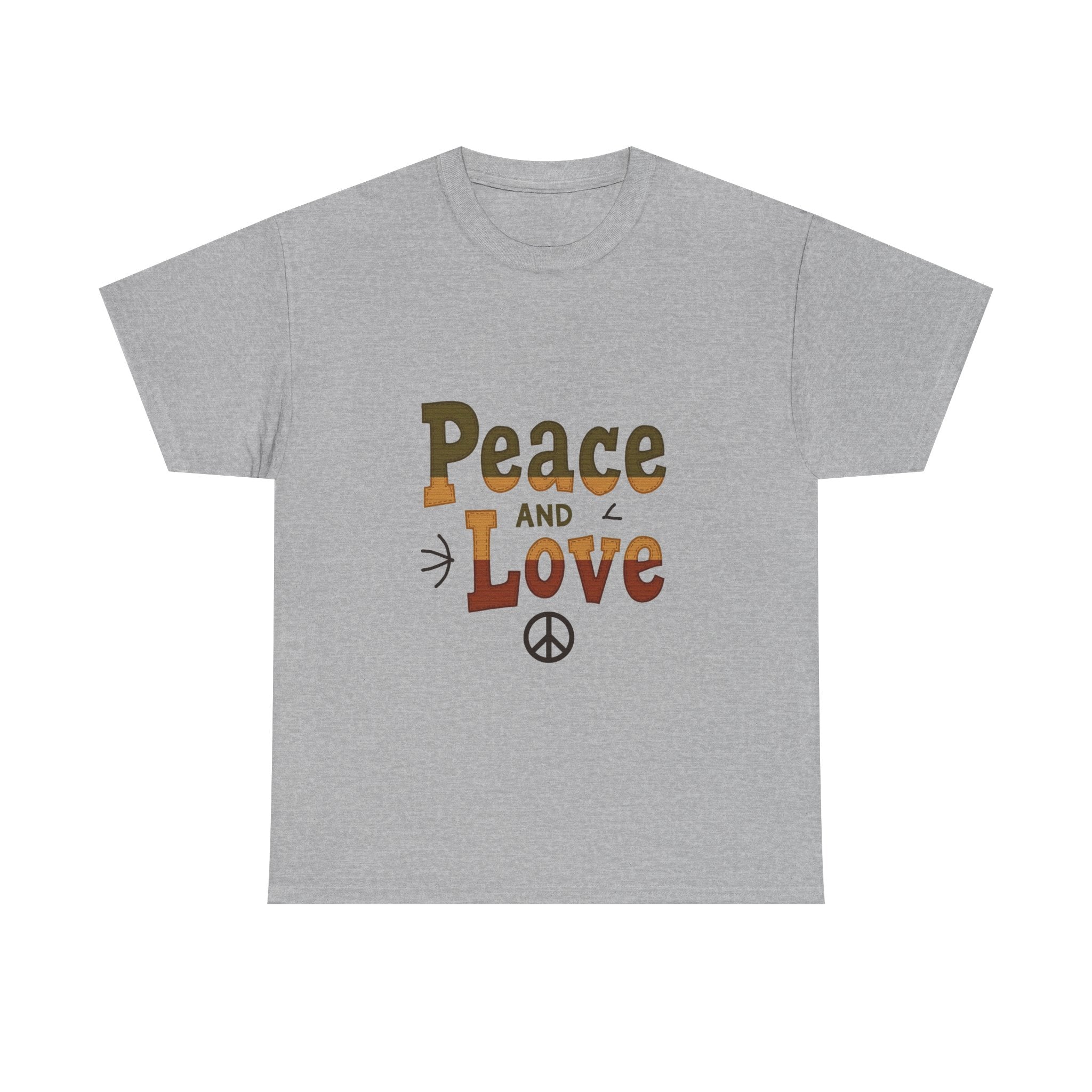'Peace and Love' Retro T‑Shirt