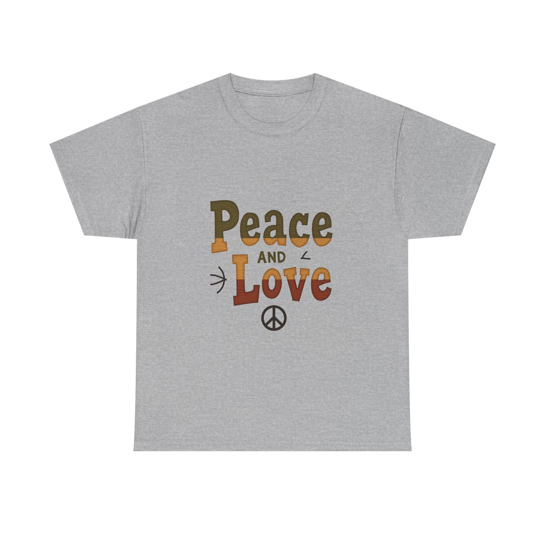 'Peace and Love' Retro T‑Shirt