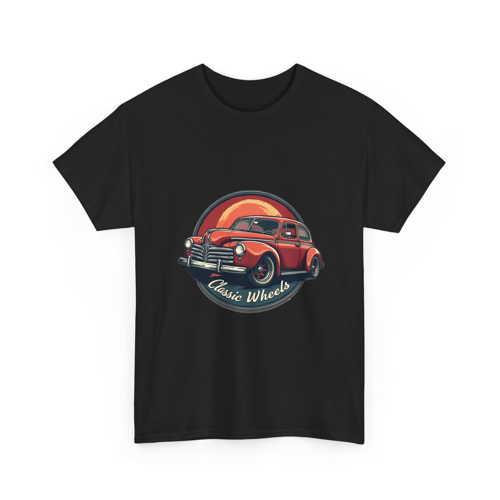 'Classic Wheels'  Vintage Red Car Graphic T-Shirt