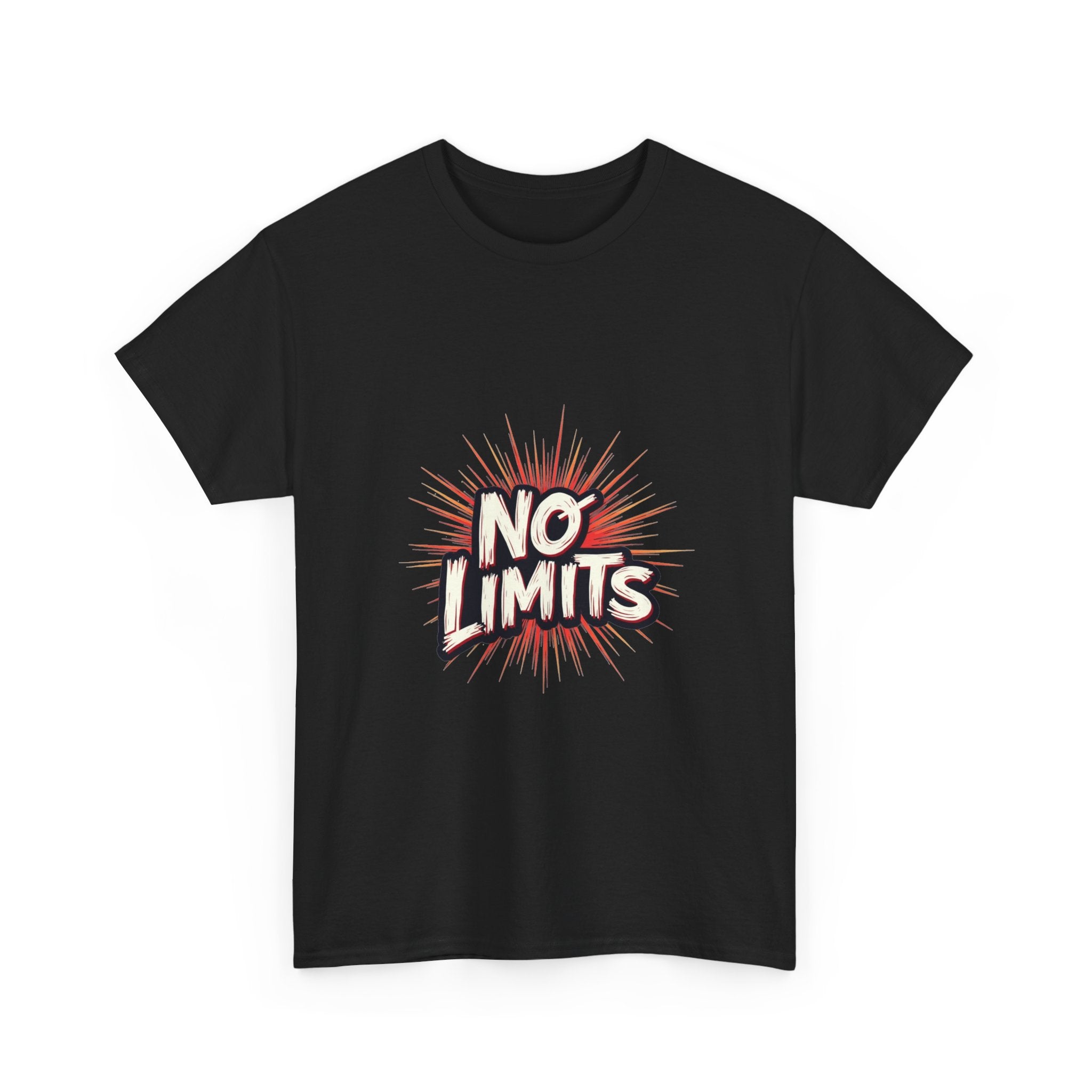 'No Limits' Bold Motivational Graphic T-Shirt