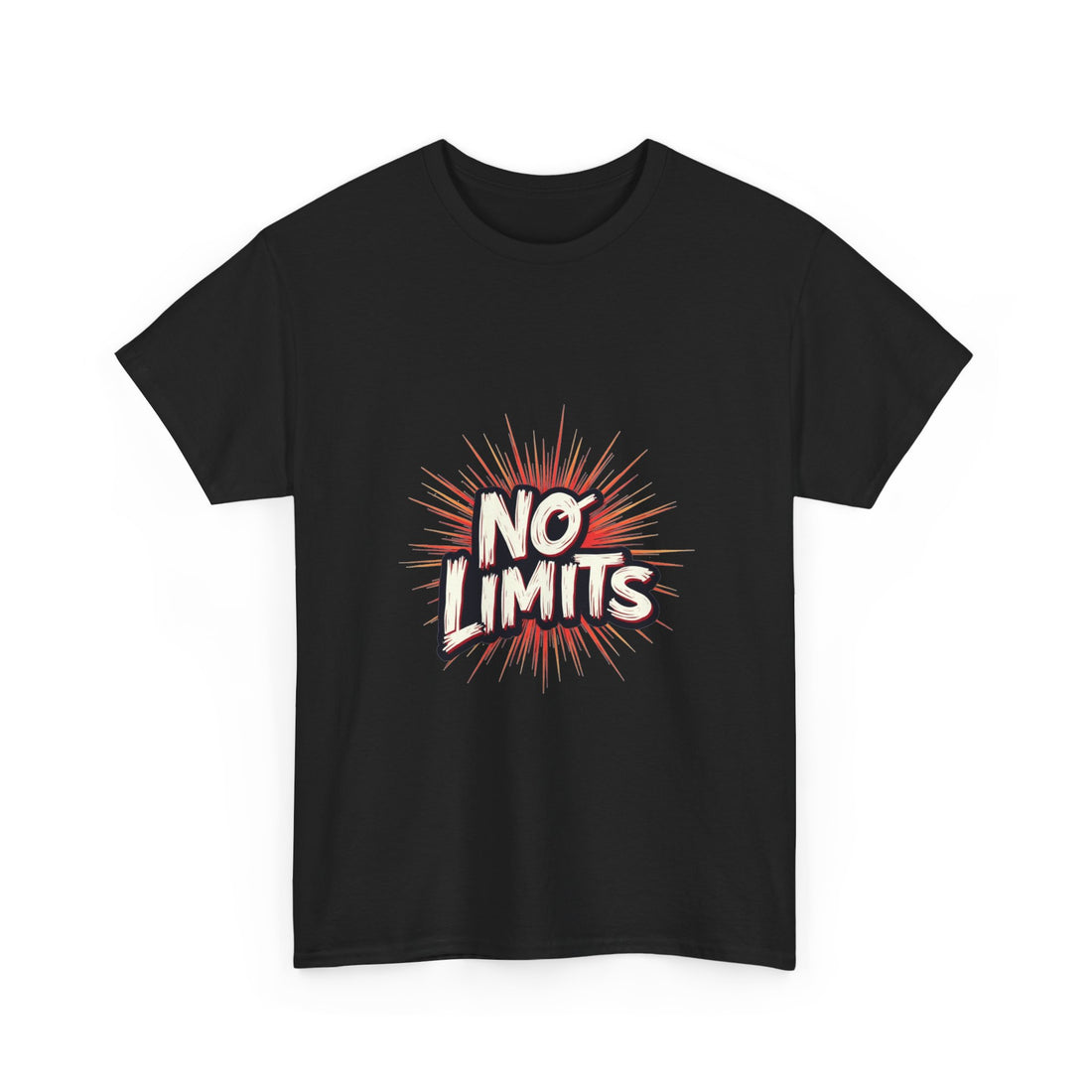 'No Limits' Bold Motivational Graphic T-Shirt