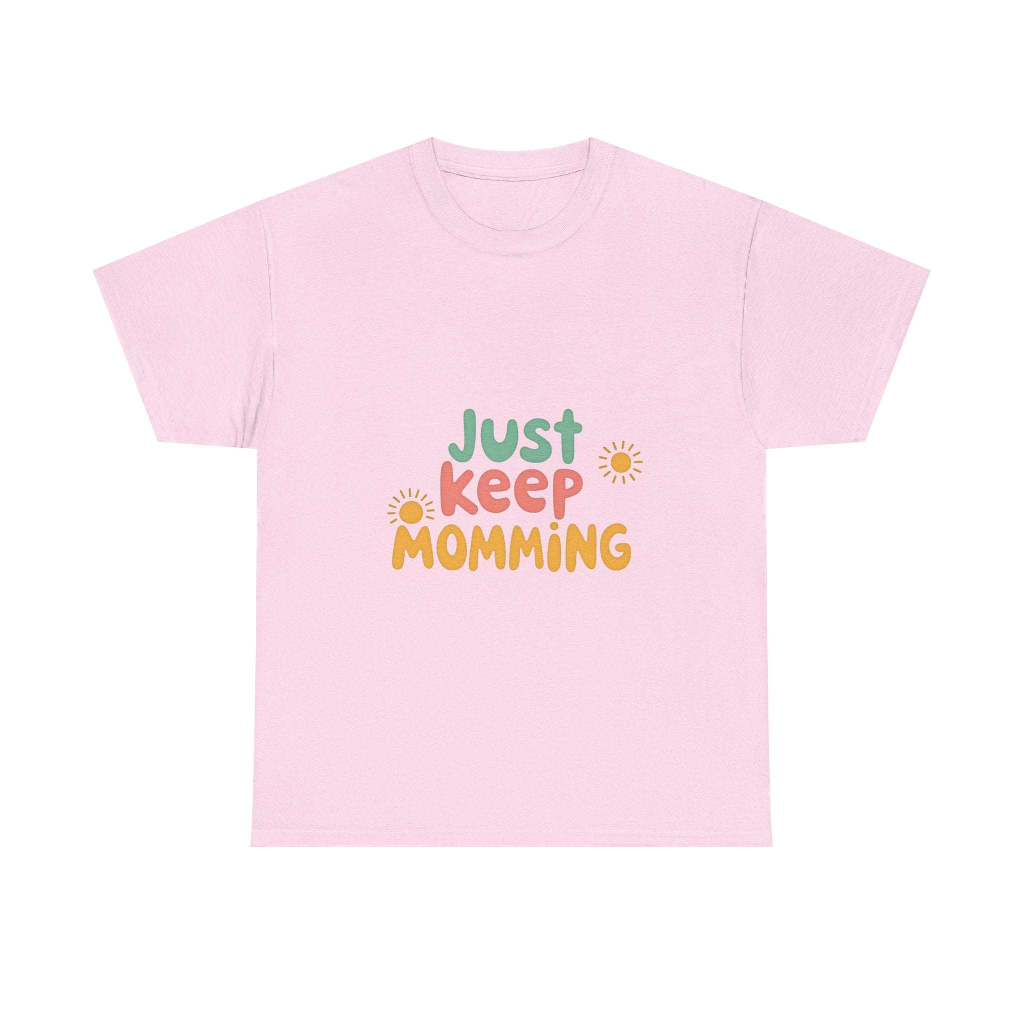 Just Keep Momming Retro Floral Mother's Day T-Shirt