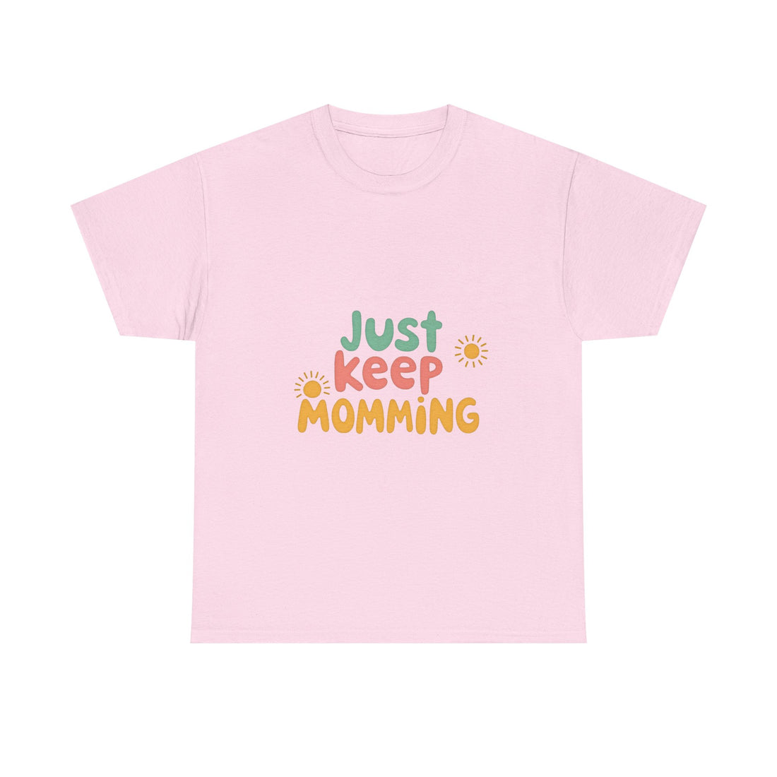 Just Keep Momming Retro Floral Mother's Day T-Shirt