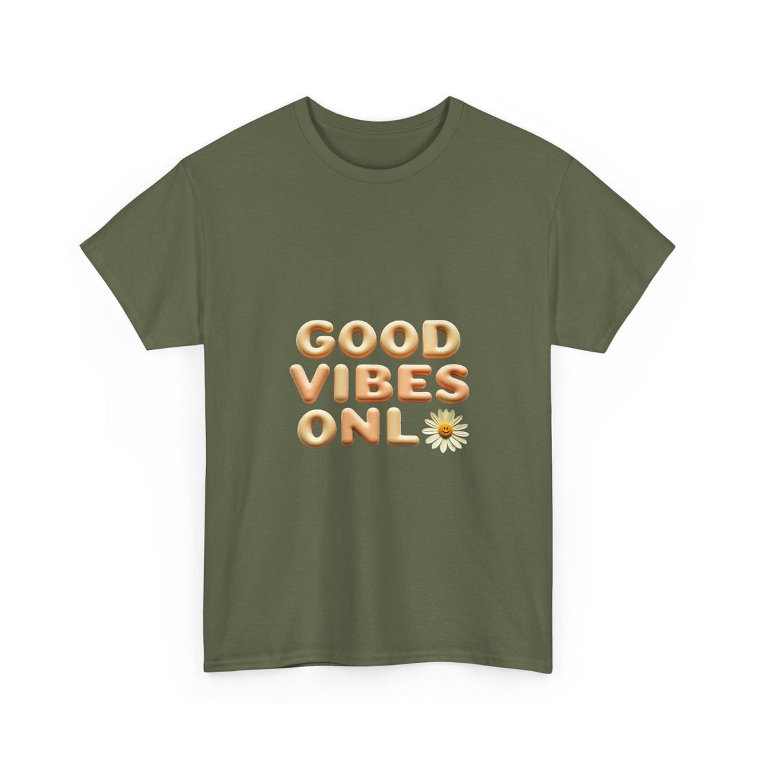'Good Vibes Only' Cute Daisy Graphic Tee