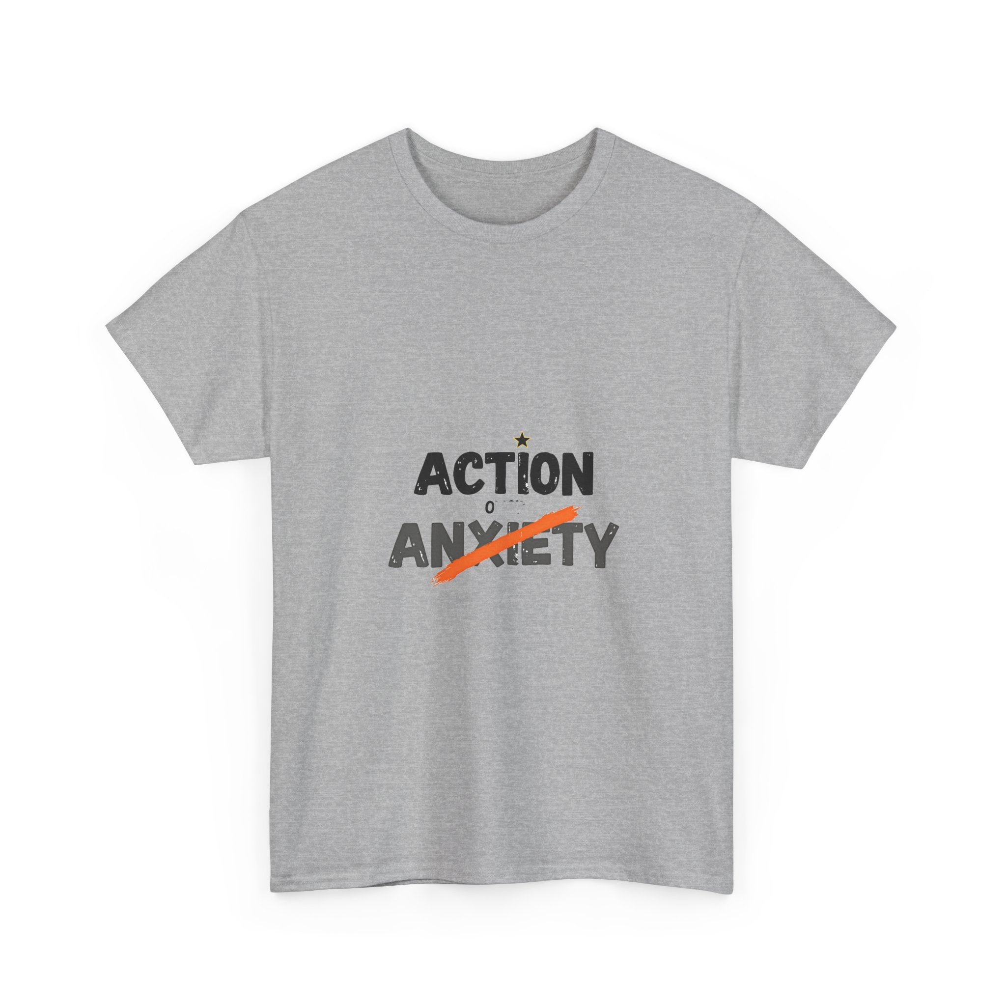 'Action Over Anxiety' Inspirational T-Shirt
