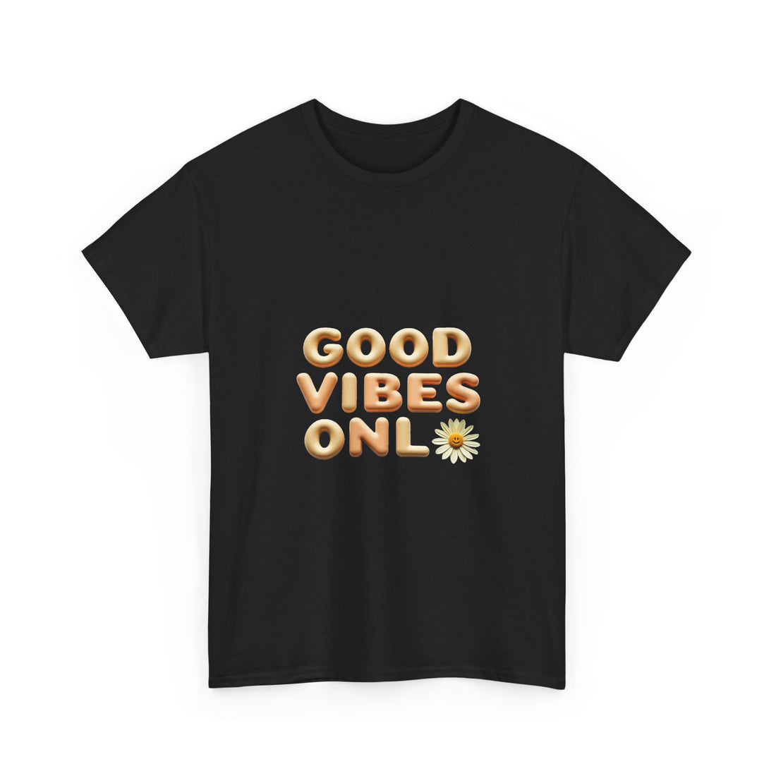 'Good Vibes Only' Cute Daisy Graphic Tee
