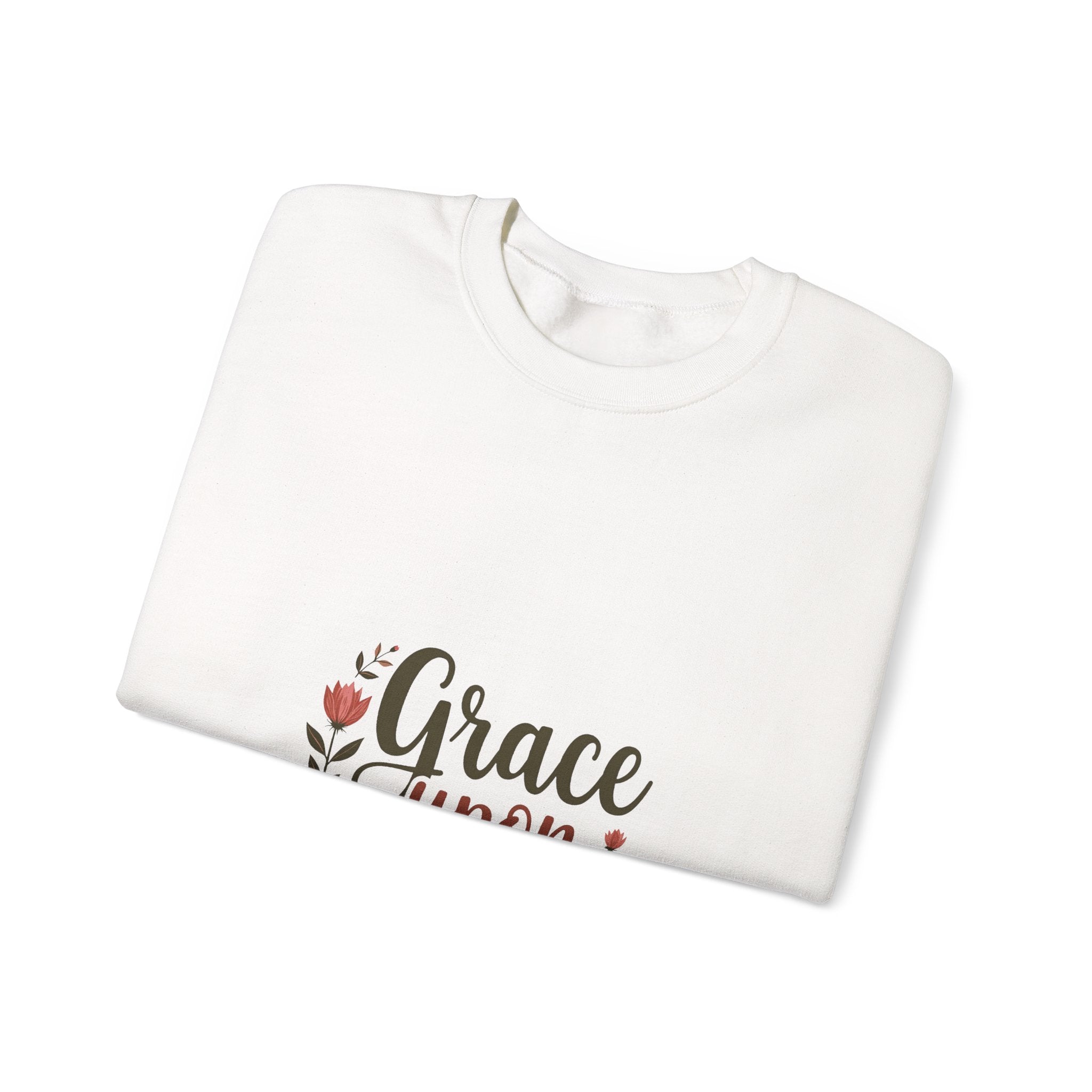 'Grace Upon Grace'  Floral Faith Crewneck Sweatshirt