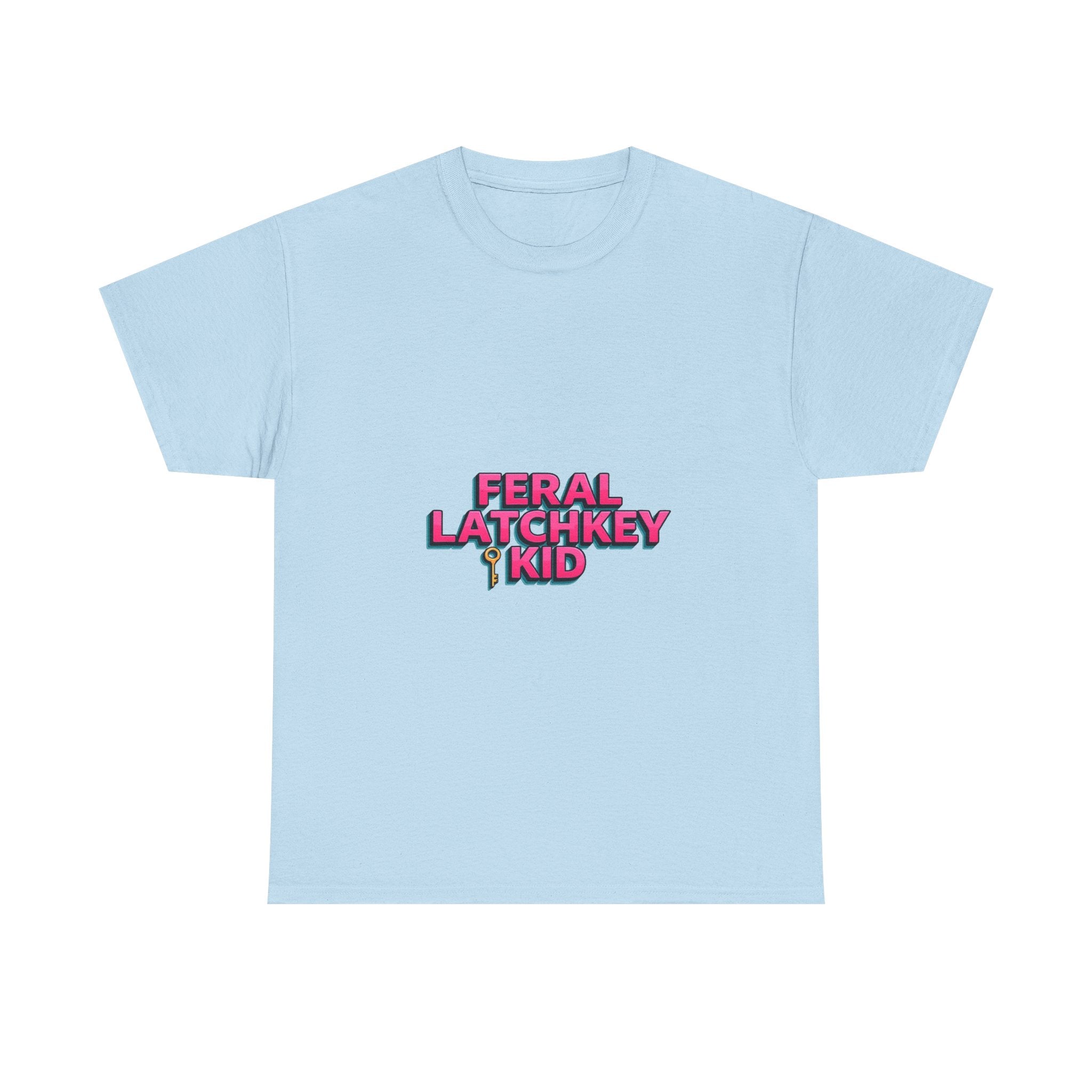 'Feral Latchkey Kid' Retro Neon Graphic T-Shirt