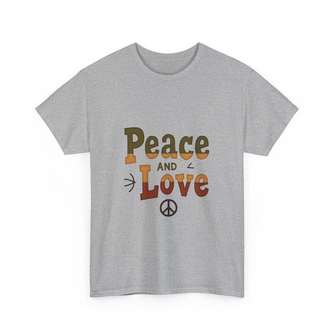 'Peace and Love' Retro T‑Shirt