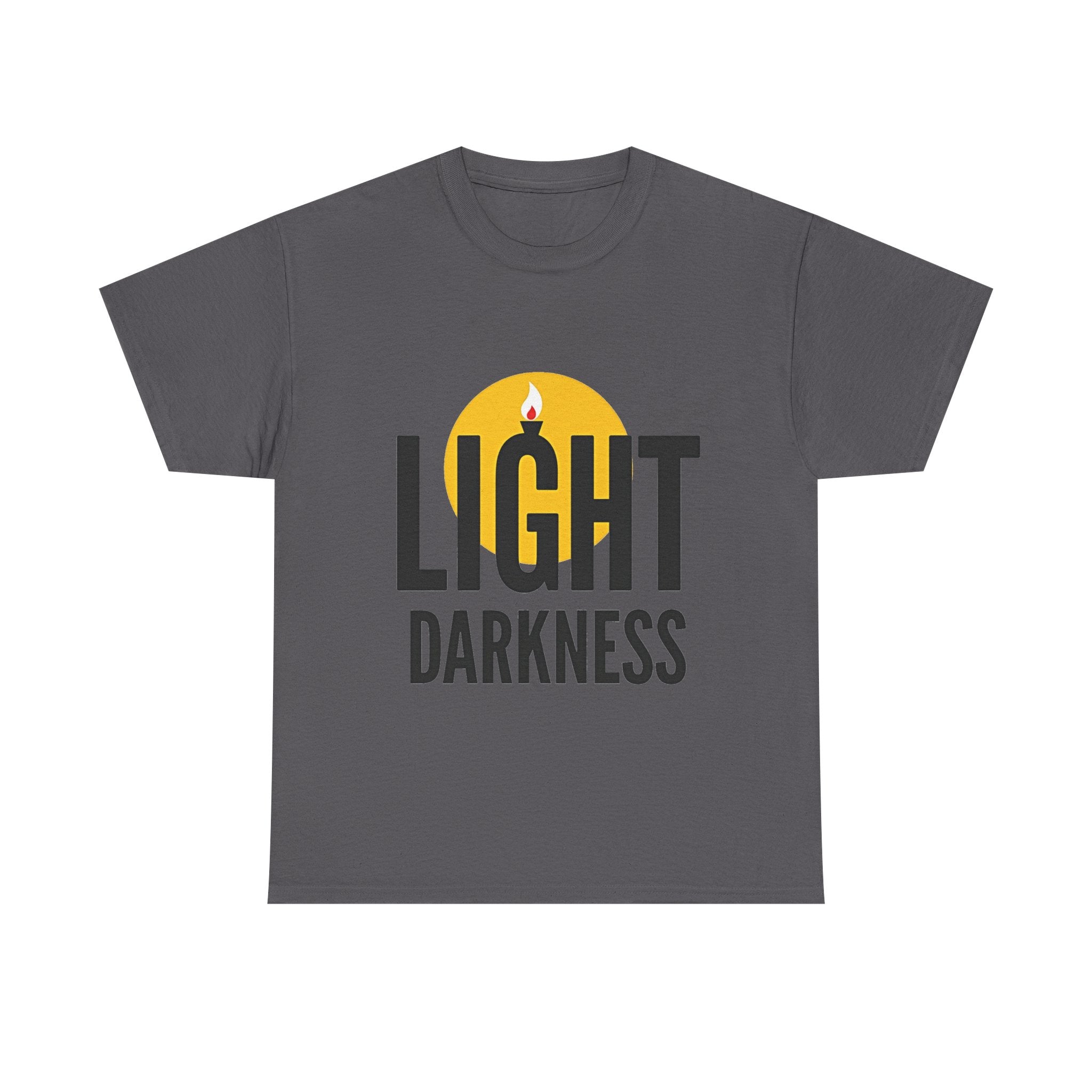 'Light Darkness' Candle Graphic Inspirational T-Shirt