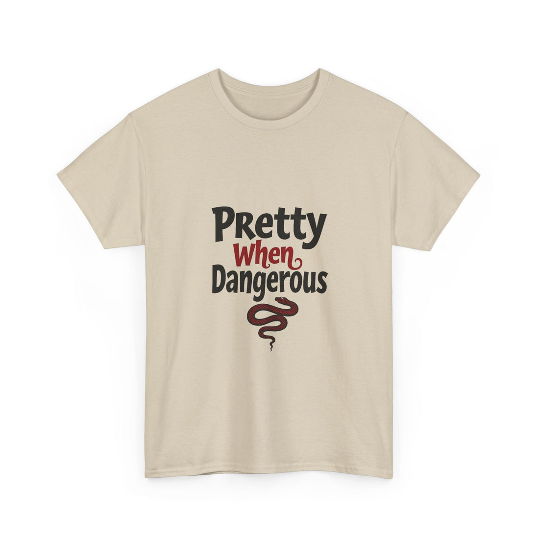 Pretty When Dangerous Retro Snake Graphic T-Shirt