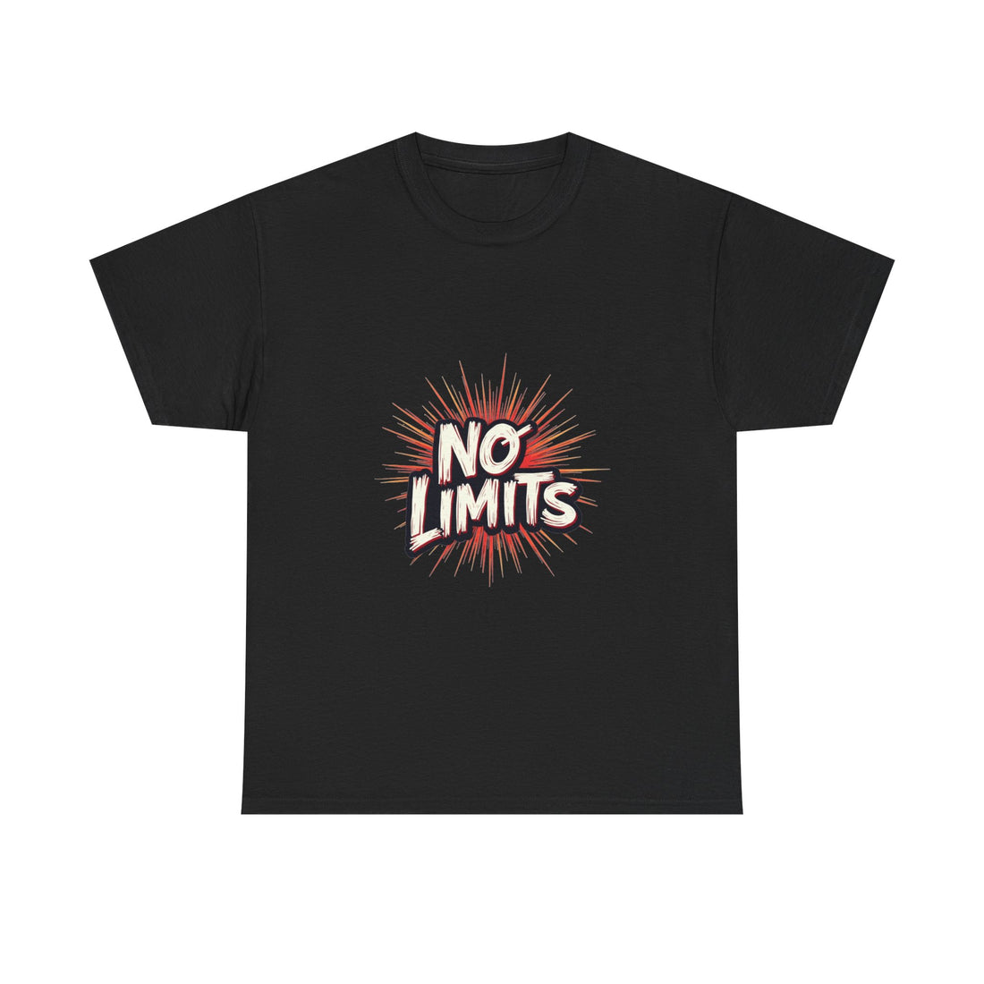 'No Limits' Bold Motivational Graphic T-Shirt
