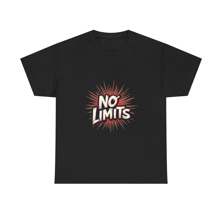 'No Limits' Bold Motivational Graphic T-Shirt
