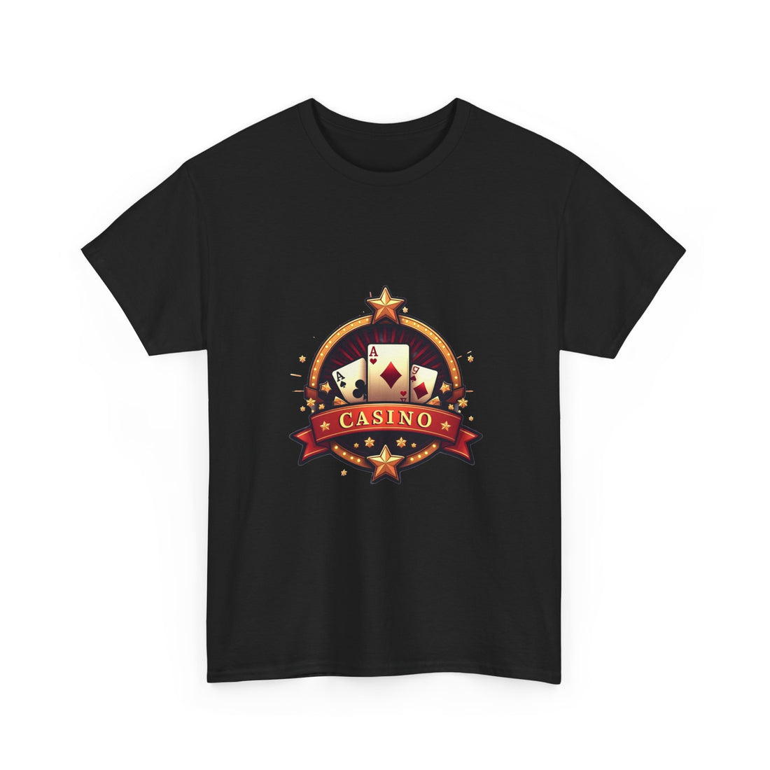 Casino Playing Cards T-Shirt — Vintage Poker Logo Tee