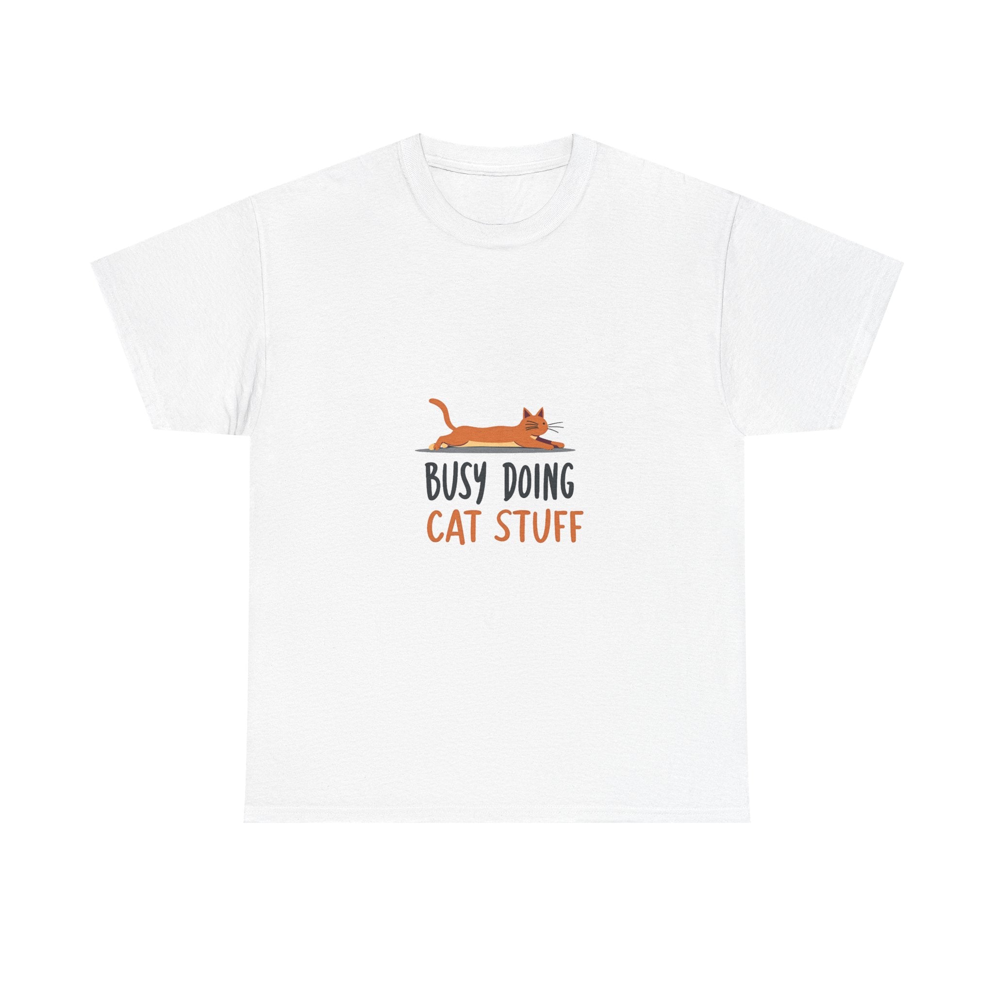 "Busy Doing Cat Stuff" Cute Cat Lover T-Shirt
