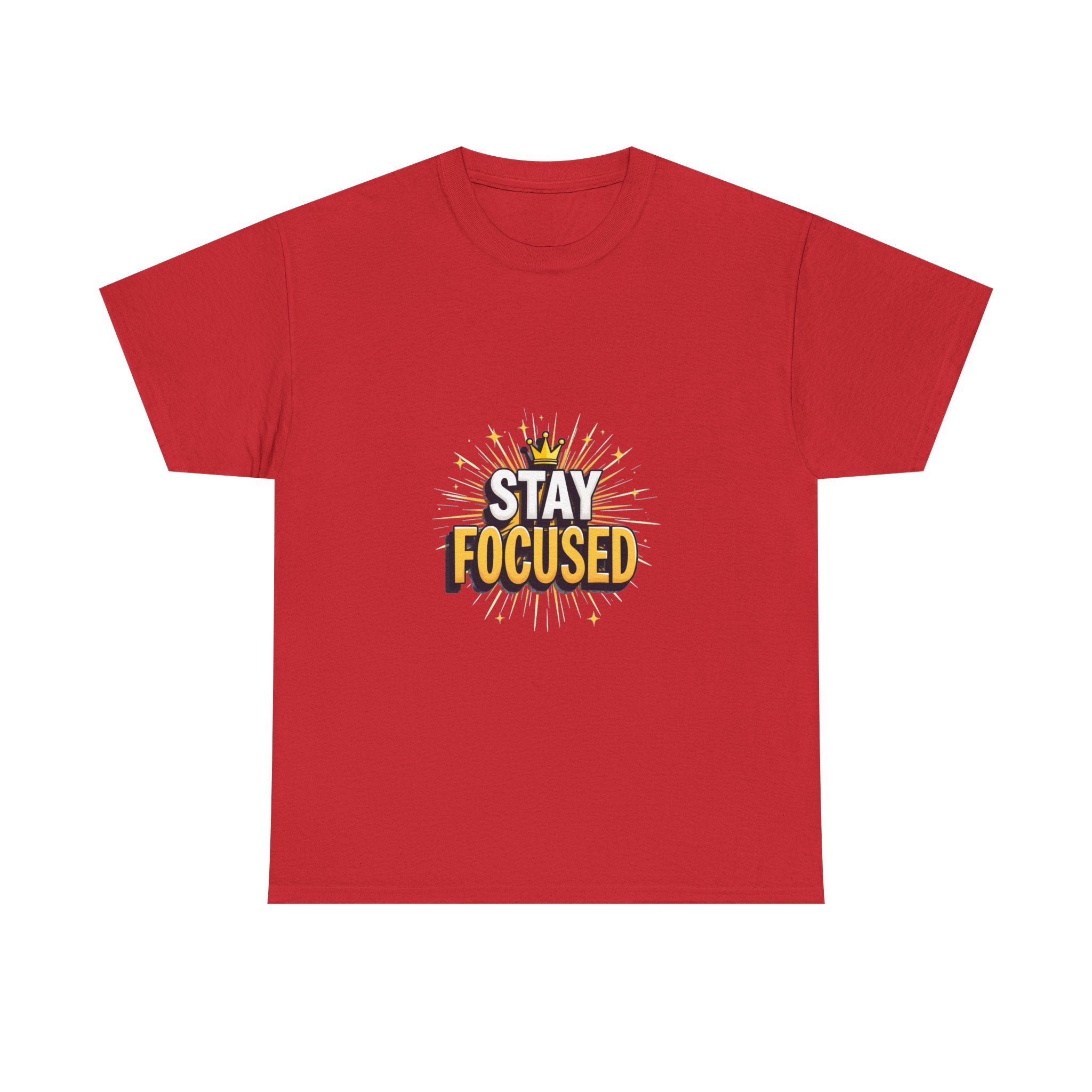 Stay Focused Motivational Graphic T-Shirt