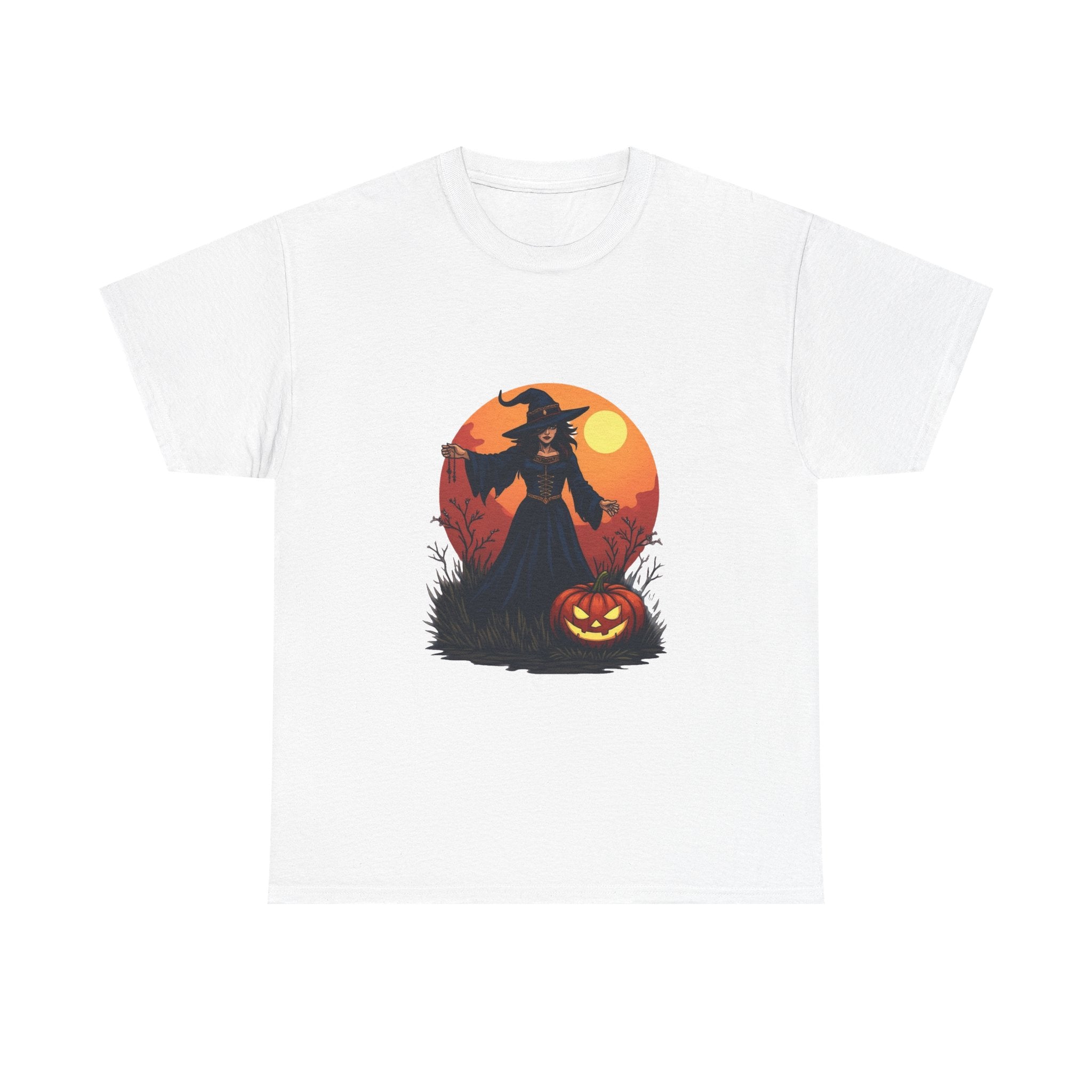 Witch & Jack-O'-Lantern Halloween T-Shirt