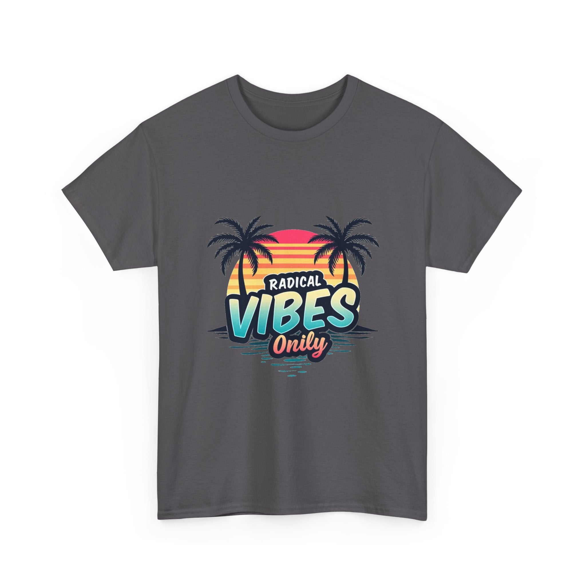'Radical Vibes' Only  Retro Palm Sunset Beach T-Shirt
