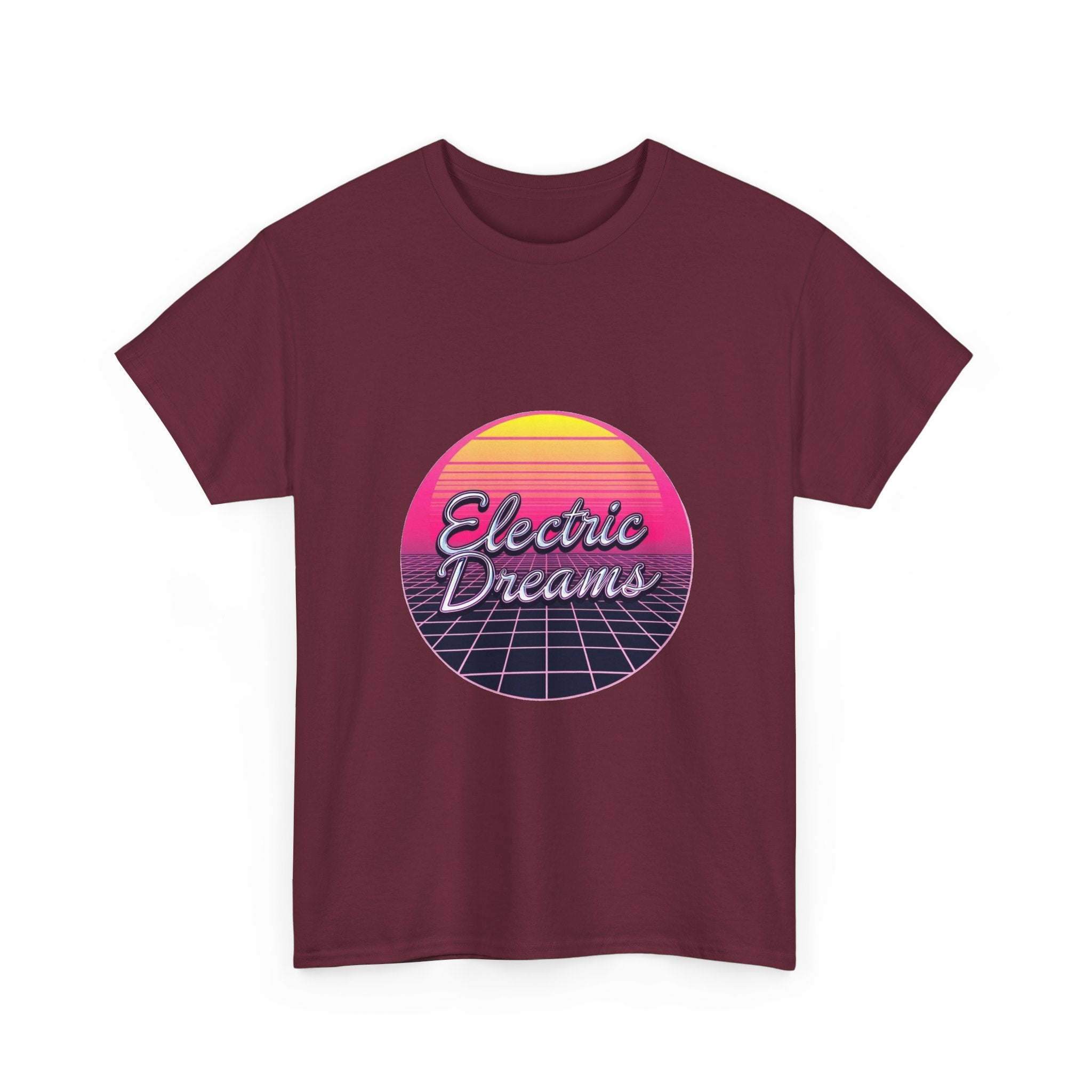 'Electric Dreams' 80s Vaporwave Sunset Graphic T-Shirt