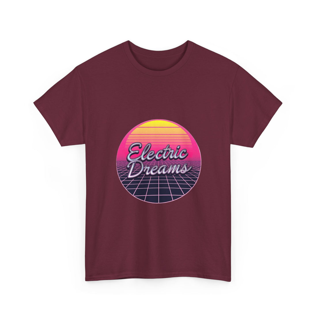 'Electric Dreams' 80s Vaporwave Sunset Graphic T-Shirt