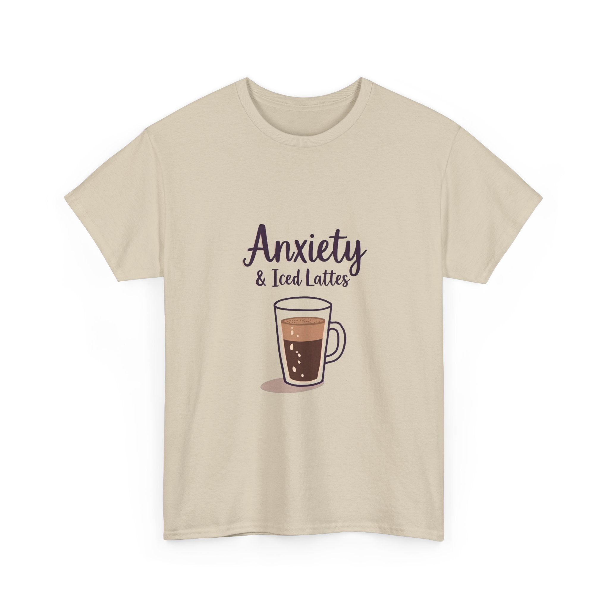 'Anxiety & Iced Lattes' T‑Shirt