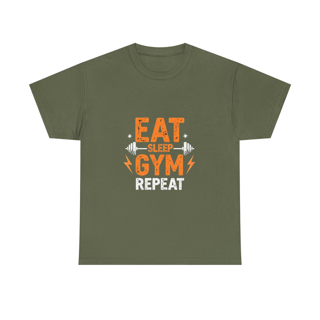 Eat Sleep Gym Repeat T-Shirt — Fitness Workout T-Shirt for Gym Lovers