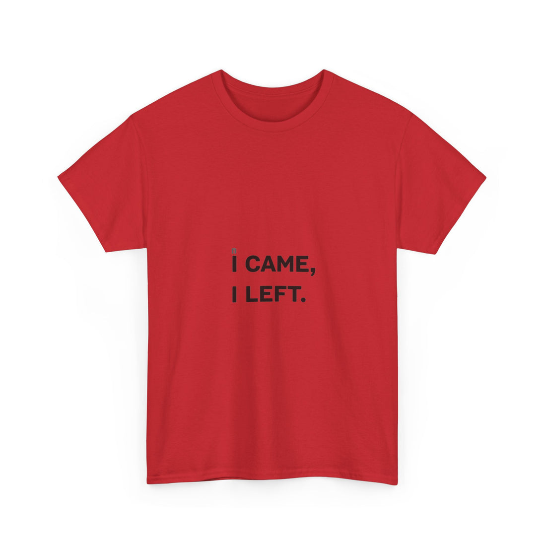 'I Came I Left' Minimalist Sarcastic Graphic T-Shirt