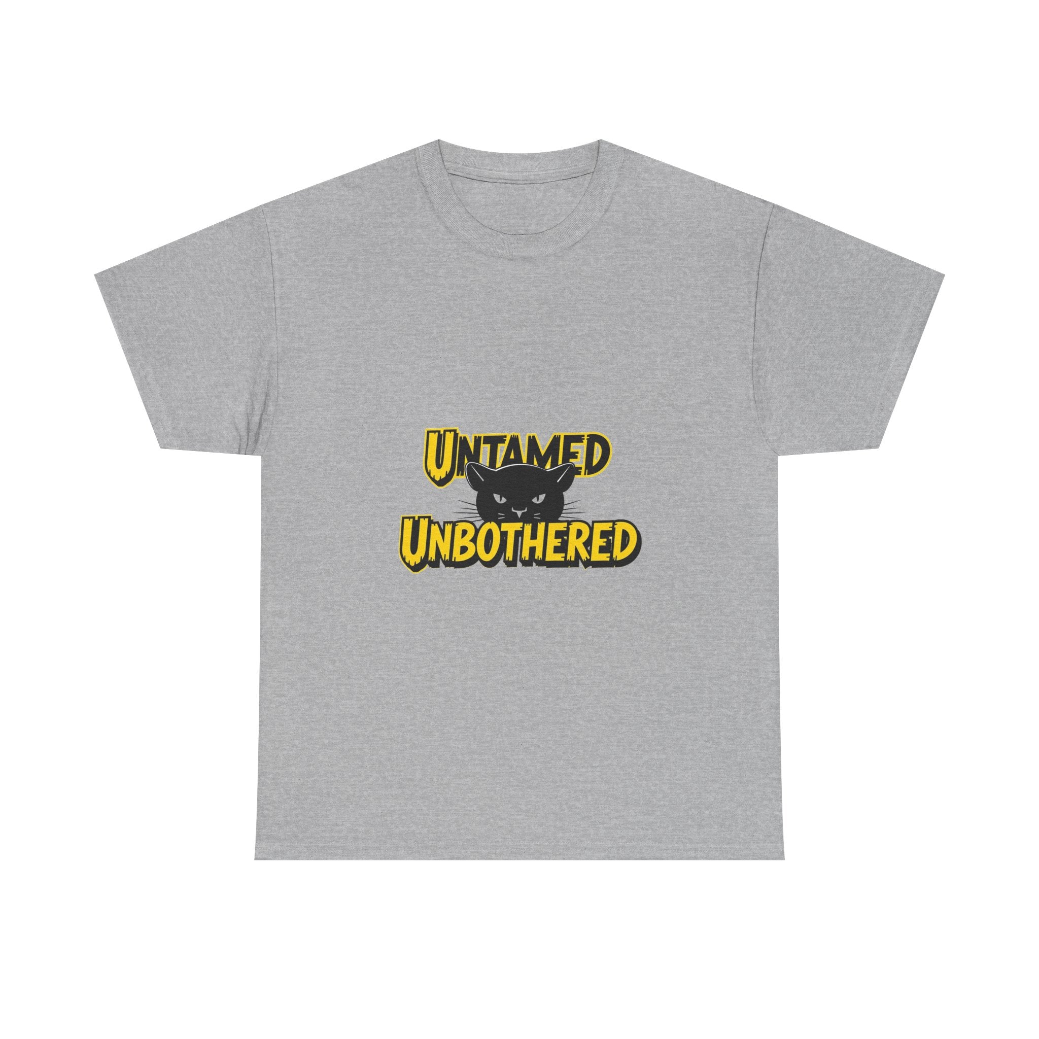 Untamed Unbothered Funny Cat Graphic T-Shirt