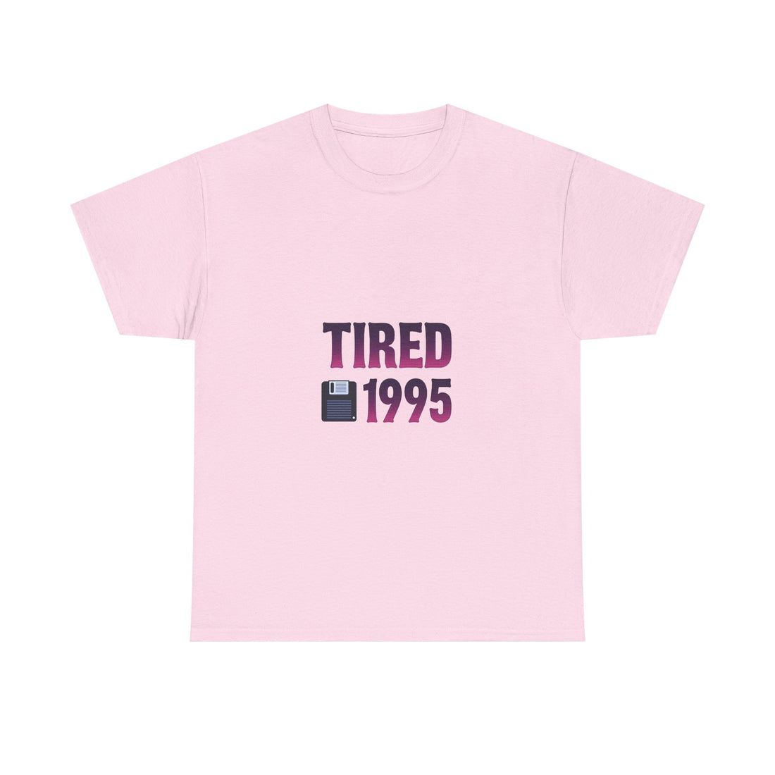 'Tired 1995' Retro Vintage Floppy Disk Graphic T-Shirt