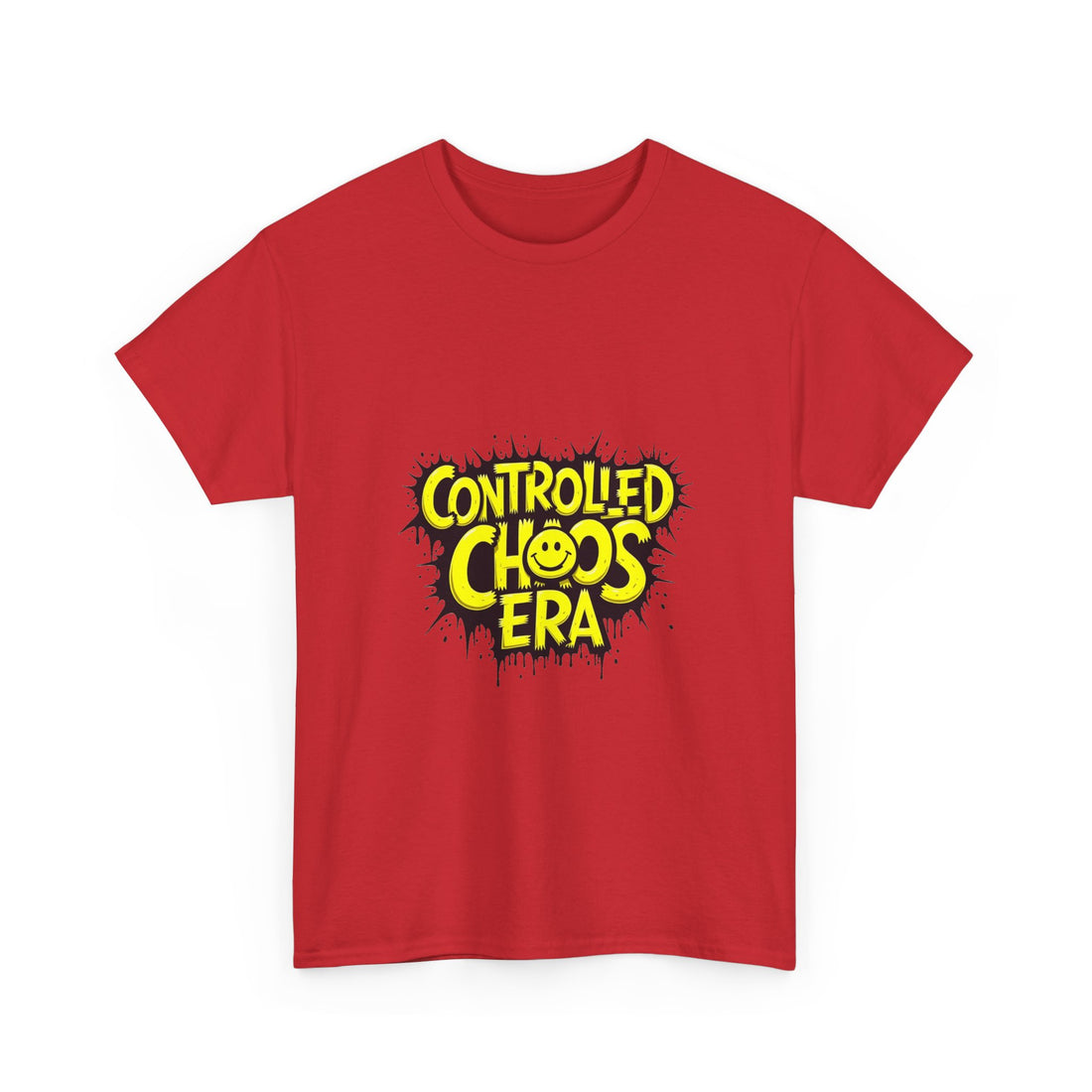 'Controlled Chaos Era'  Graphic Streetwear T-Shirt with Yellow Graffiti Logo