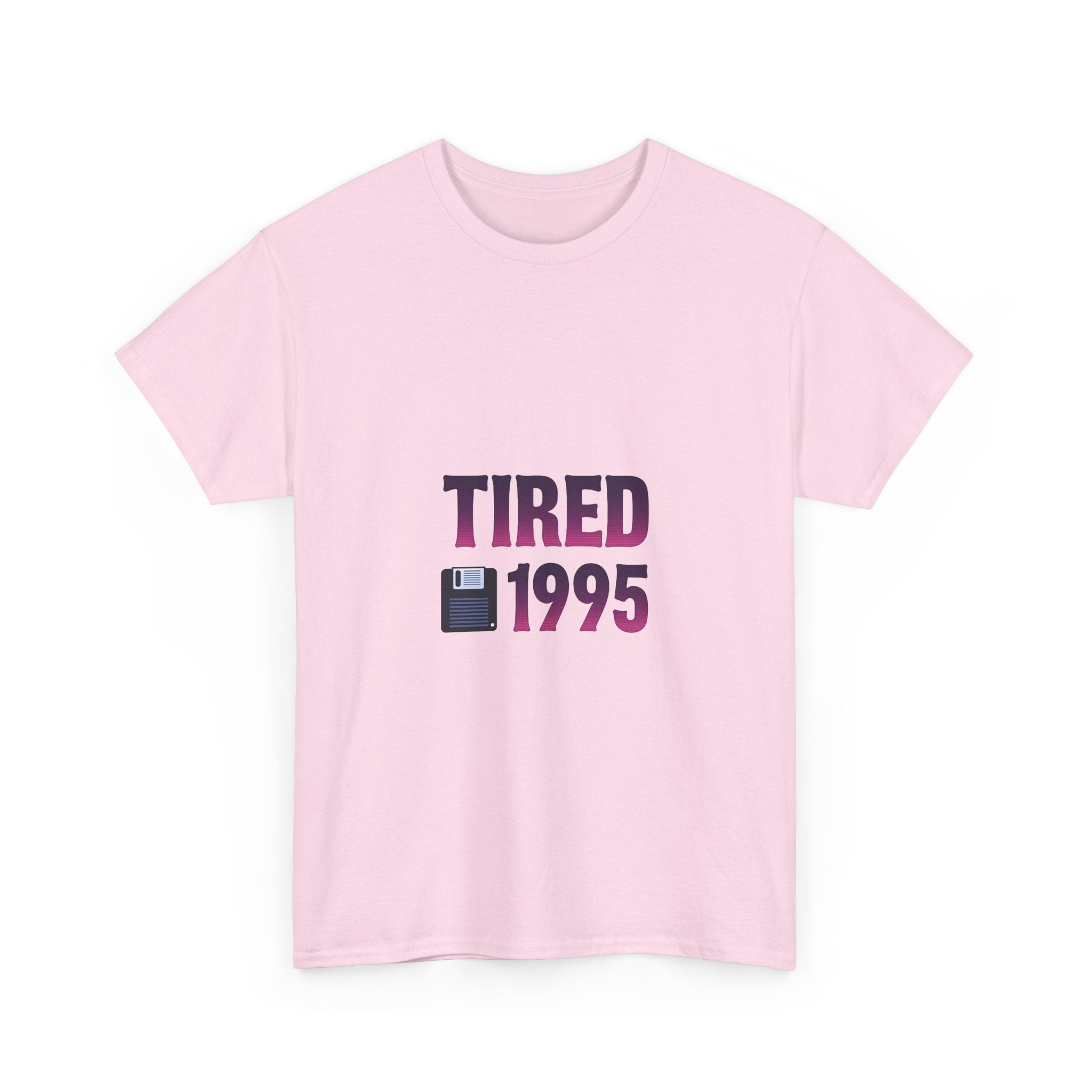 'Tired 1995' Retro Vintage Floppy Disk Graphic T-Shirt