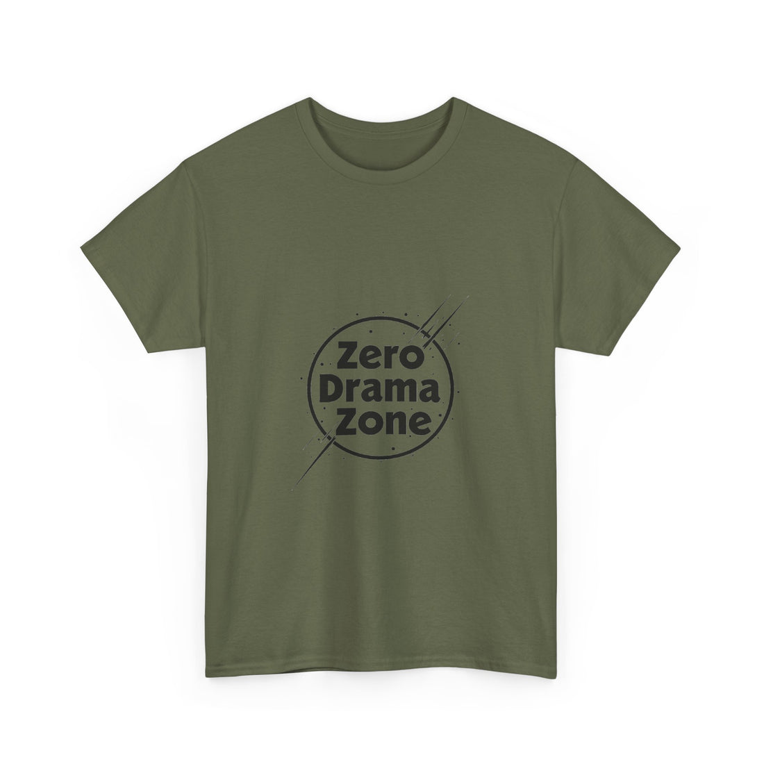 'Zero Drama Zone' Minimalist Anti‑Drama Graphic T-Shirt