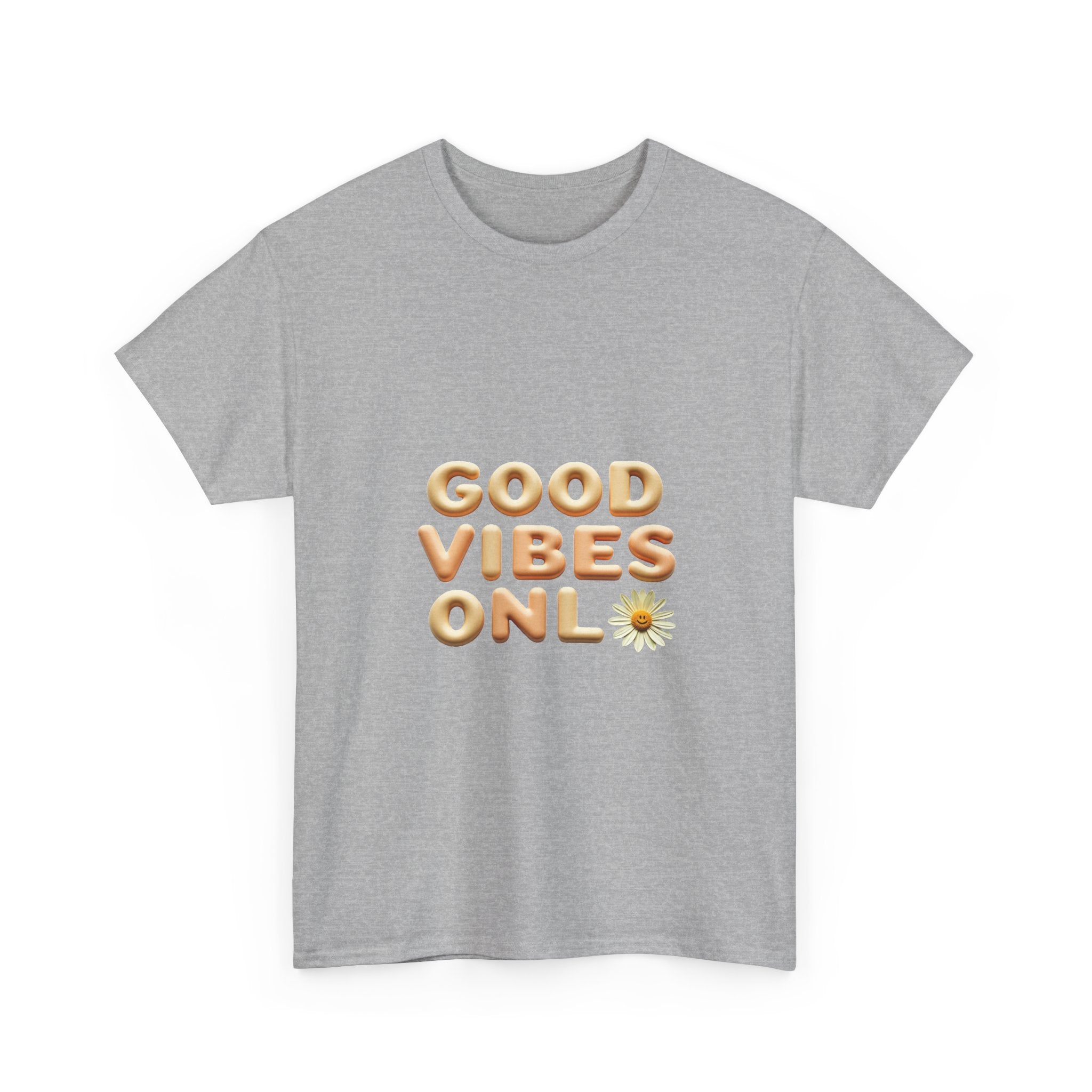 'Good Vibes Only' Cute Daisy Graphic Tee