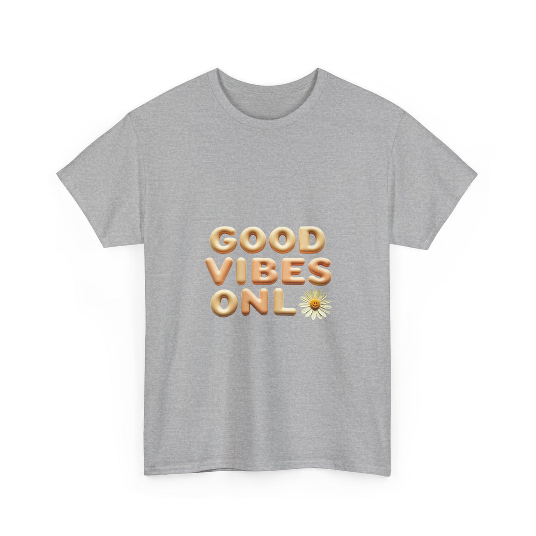 'Good Vibes Only' Cute Daisy Graphic Tee