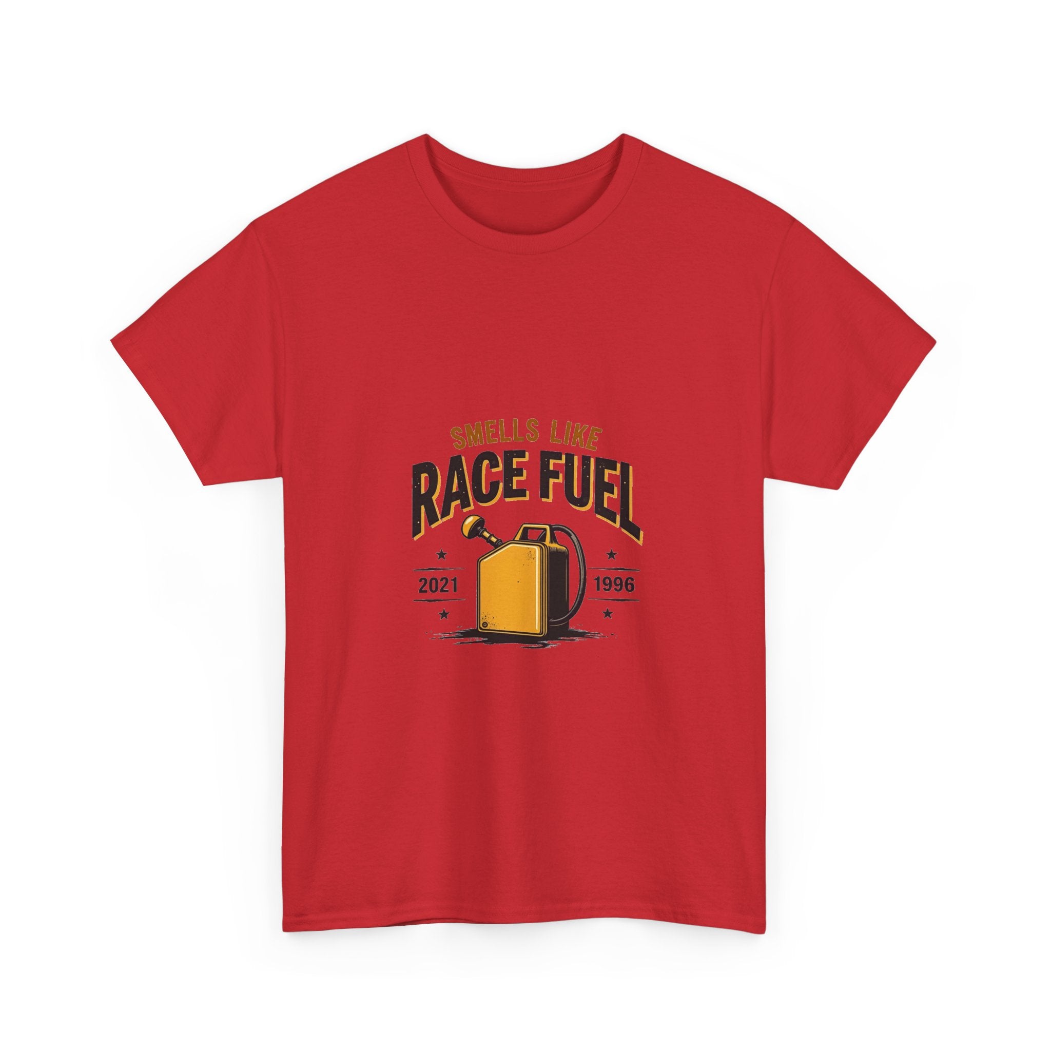 'Smells Like Race Fuel' Vintage Gas Can Racing T-Shirt