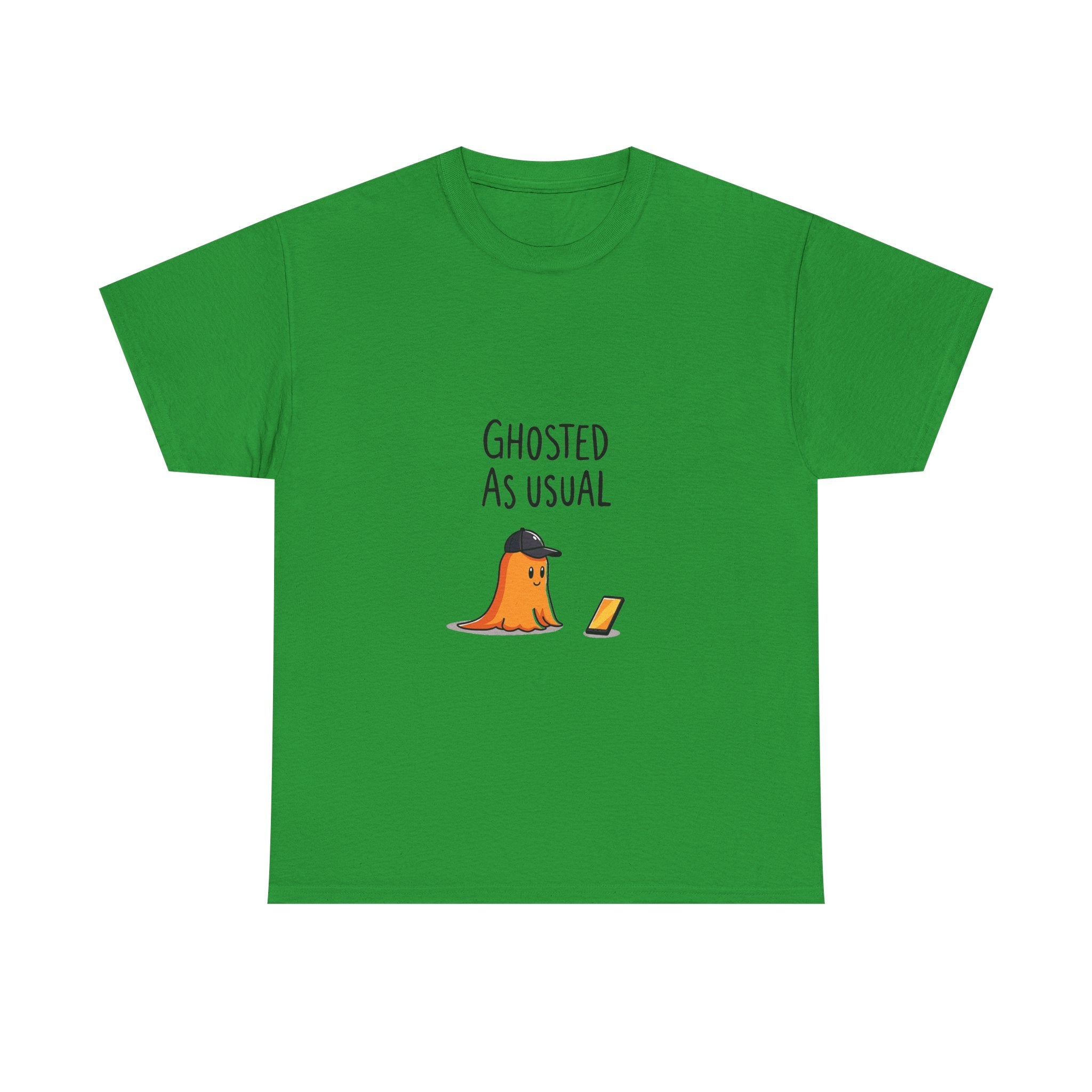 'Ghosted As Usual' Funny Halloween Ghost T-Shirt