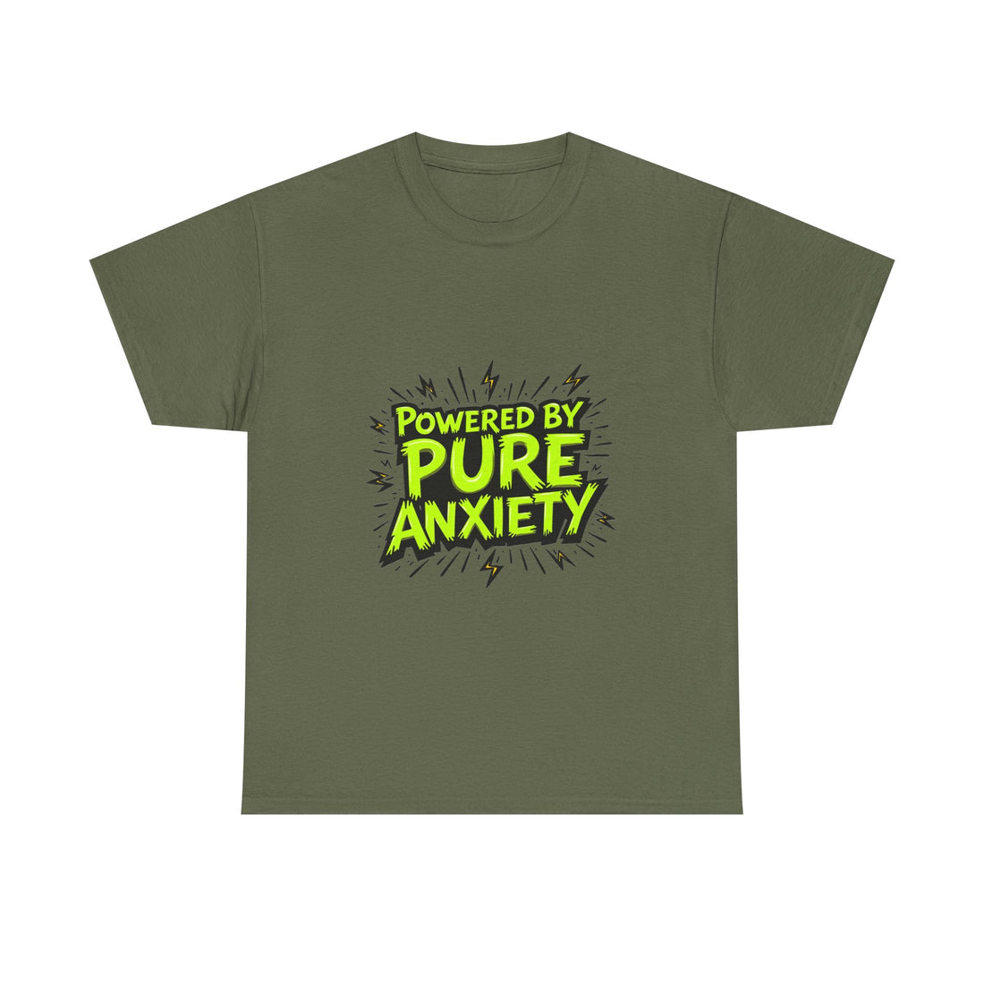 "Powered by Pure Anxiety" Graphic T-Shirt